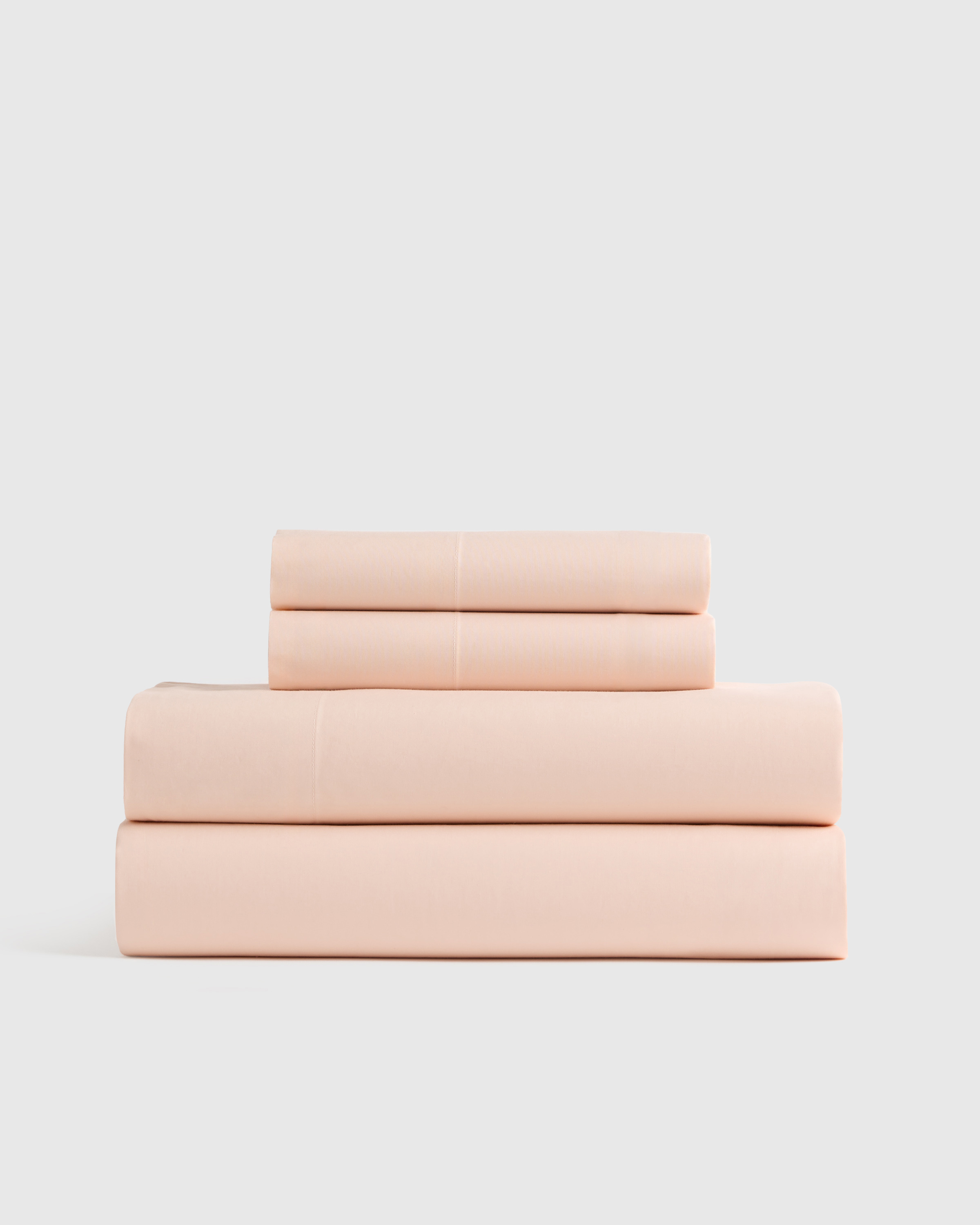 Soft Pink Organic Crisp Percale Sheet Set