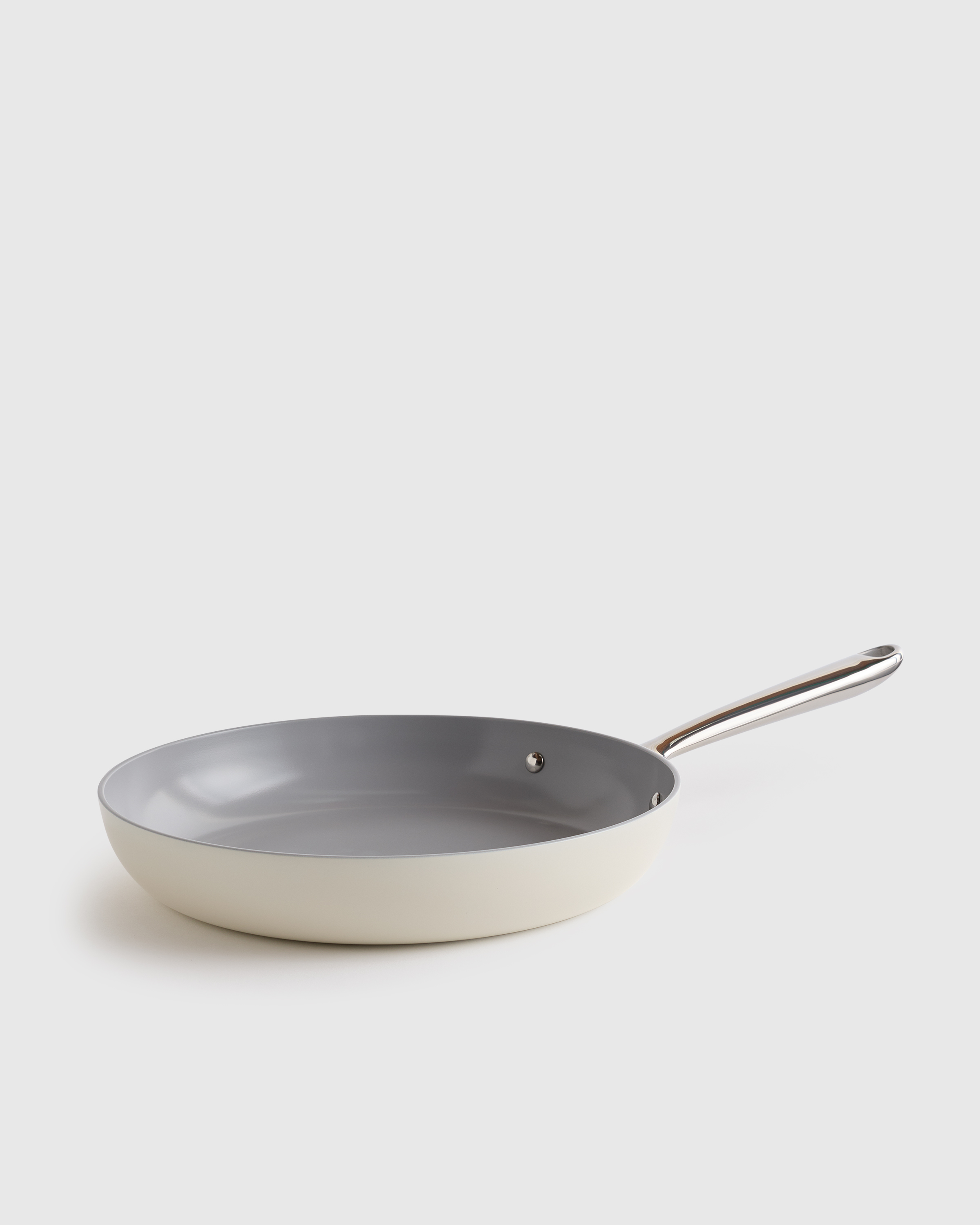 Ivory Ceramic Nonstick 12" Frying Pan