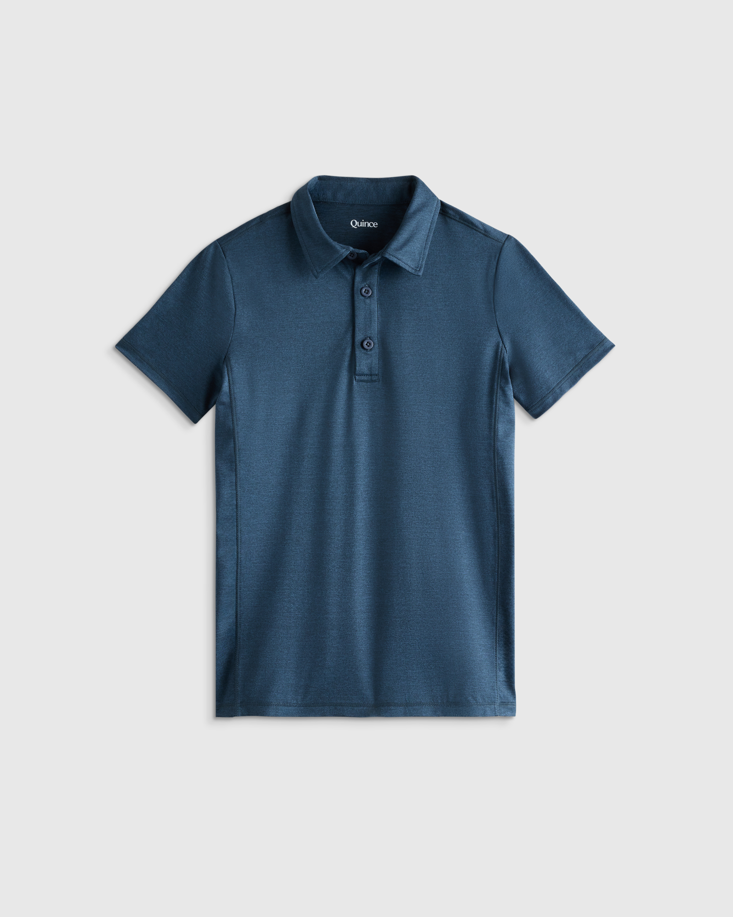 Heather Ocean Navy Polo en Flowknit Breeze 