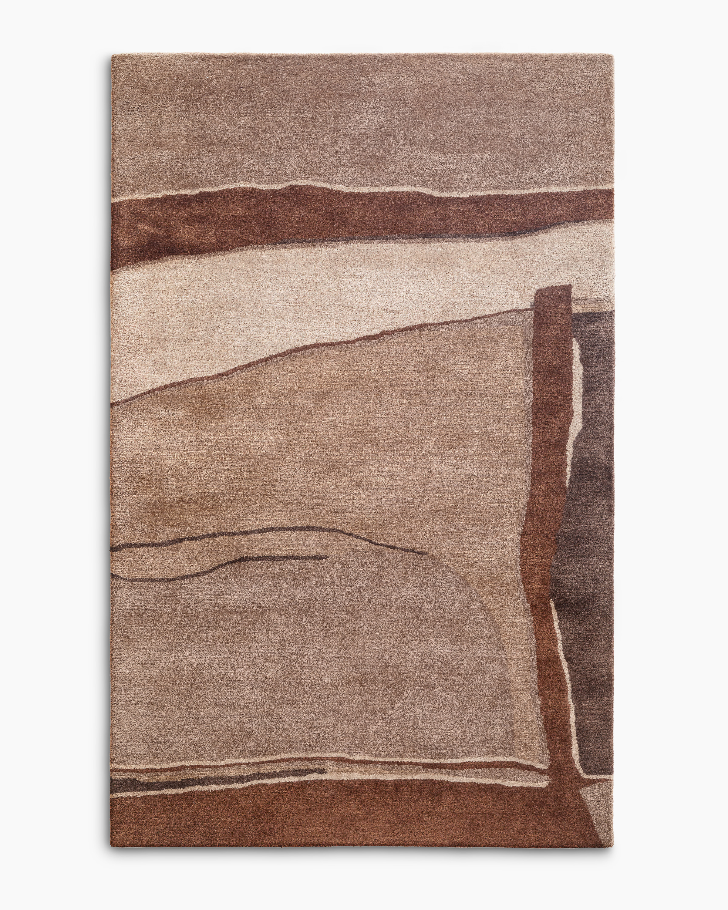 Brown Velzy Wool Rug 