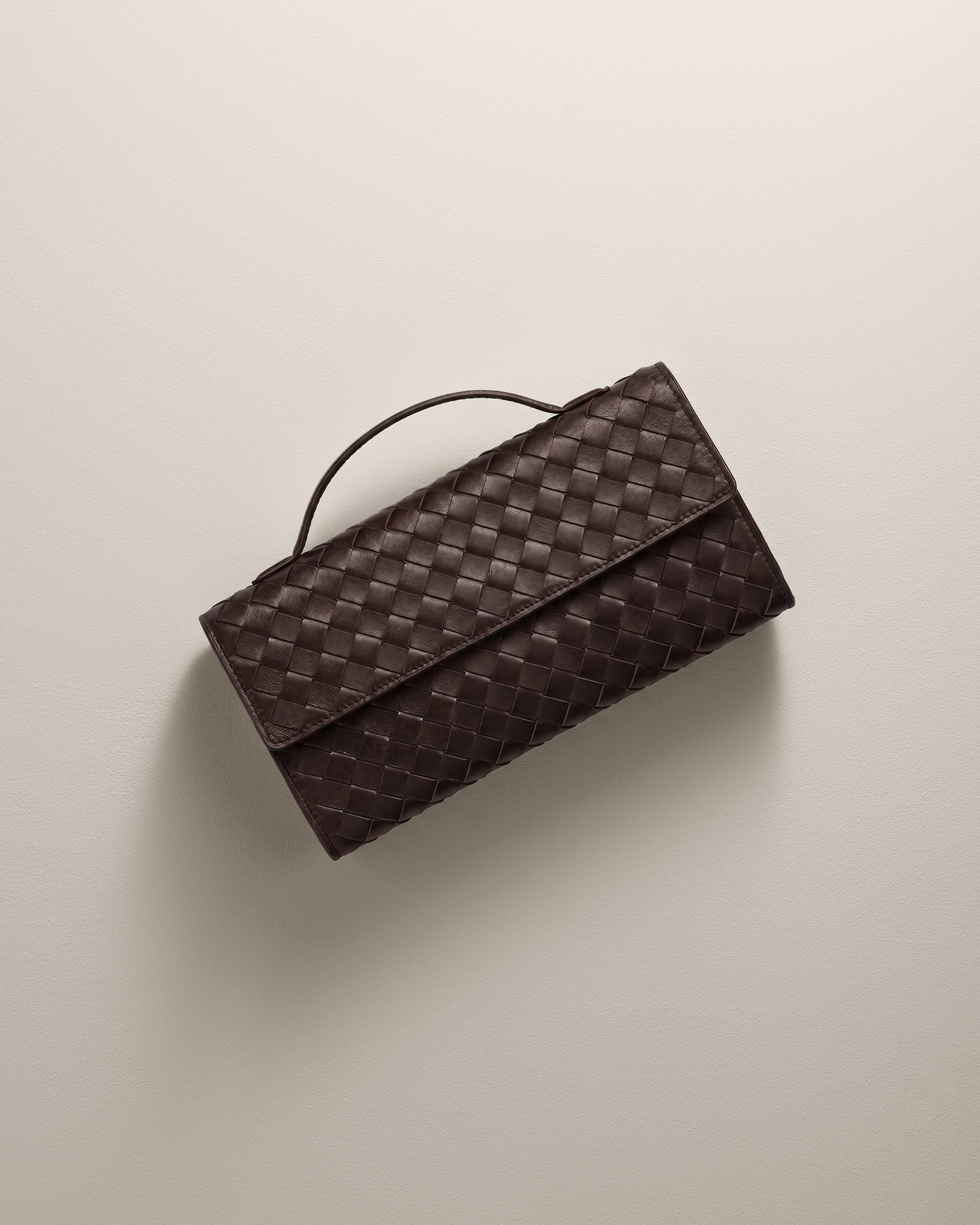 Dark Brown Eloise Handwoven Clutch