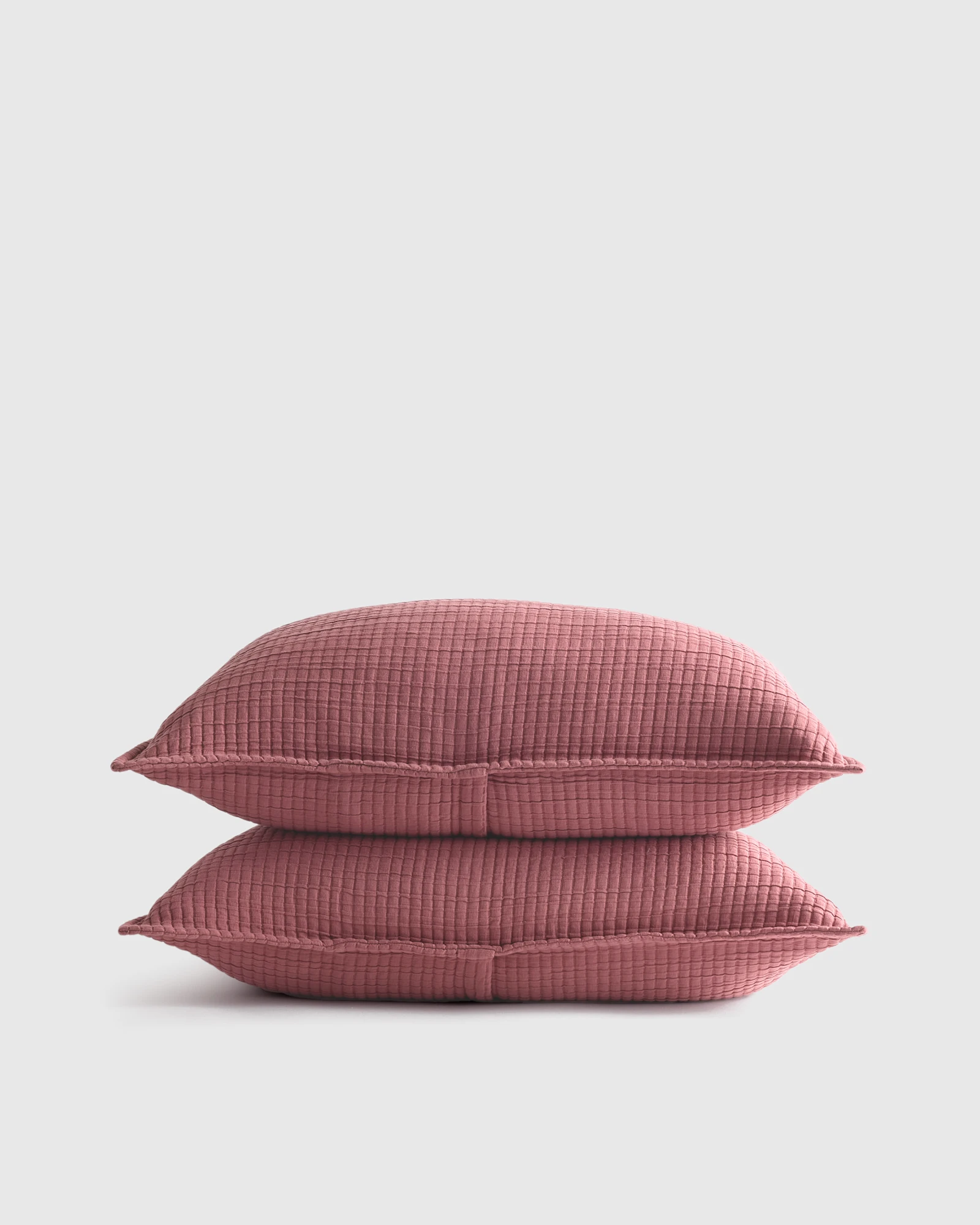 100% Organic Ribbed Cotton Shams