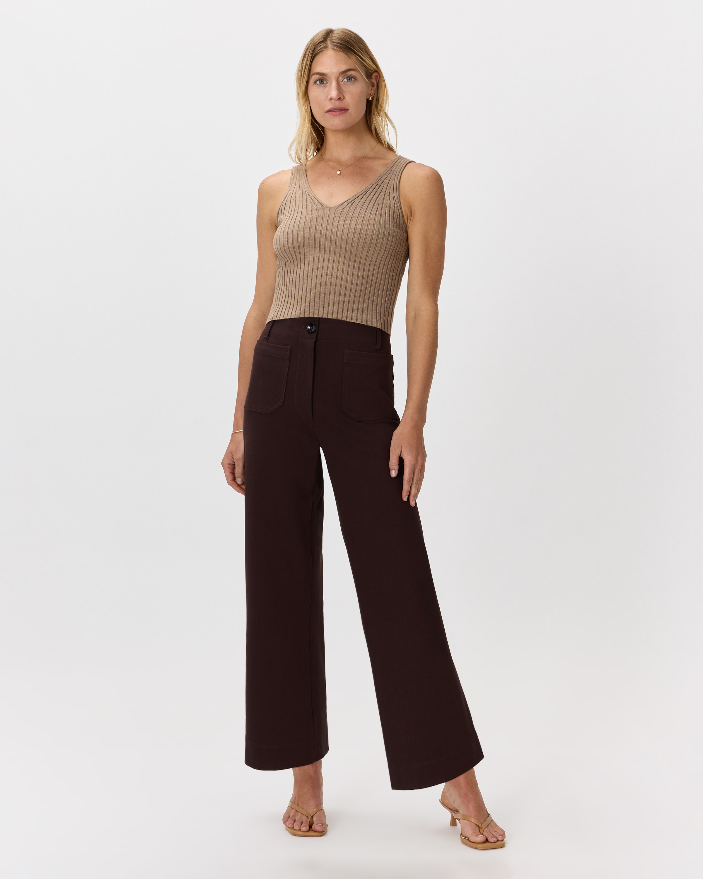 【YOURNUS】Master Crop Wide Slacks Xenos Essential Knit-Waist Scrub Pant - Midnight Navy – Jaanuu