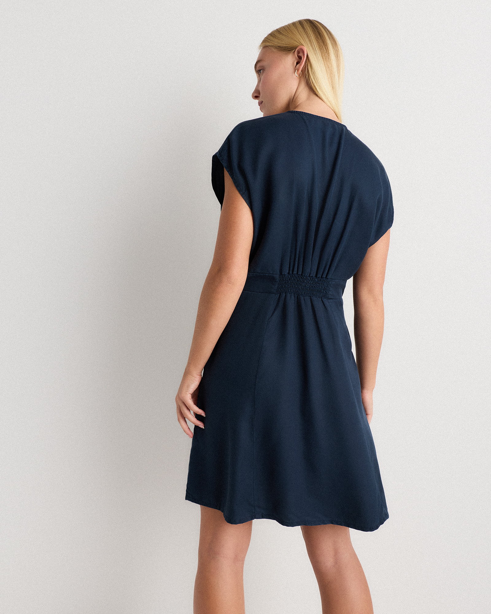 blue tencel dress Buy Mid Blue Lightweight TENCEL Denim Beach Midi Kaftan Dress from Next USA
