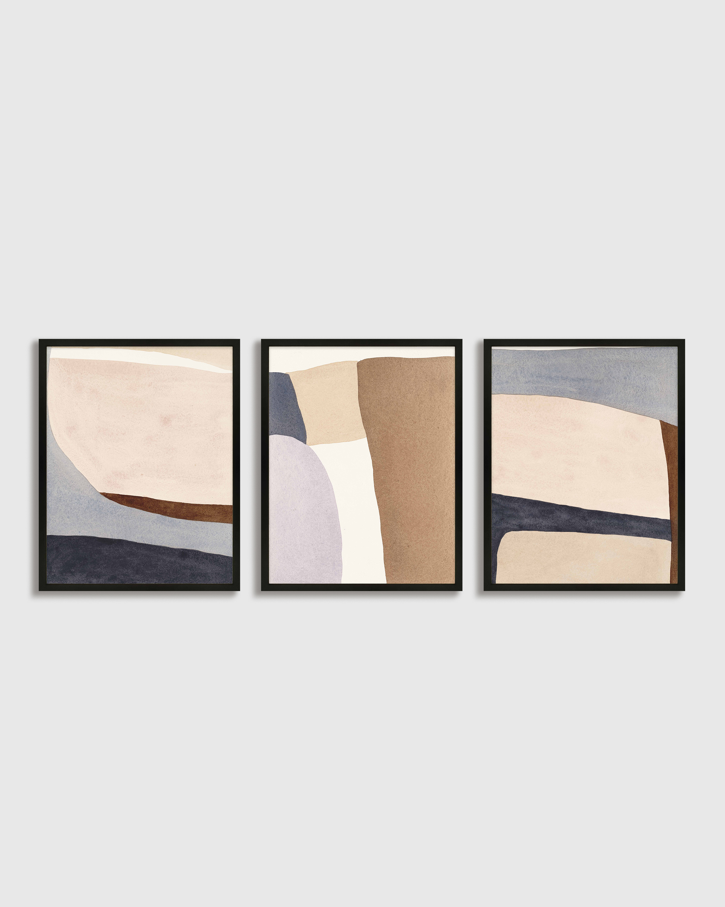 Black Tripartite by Julia Balfour (Set of 3)