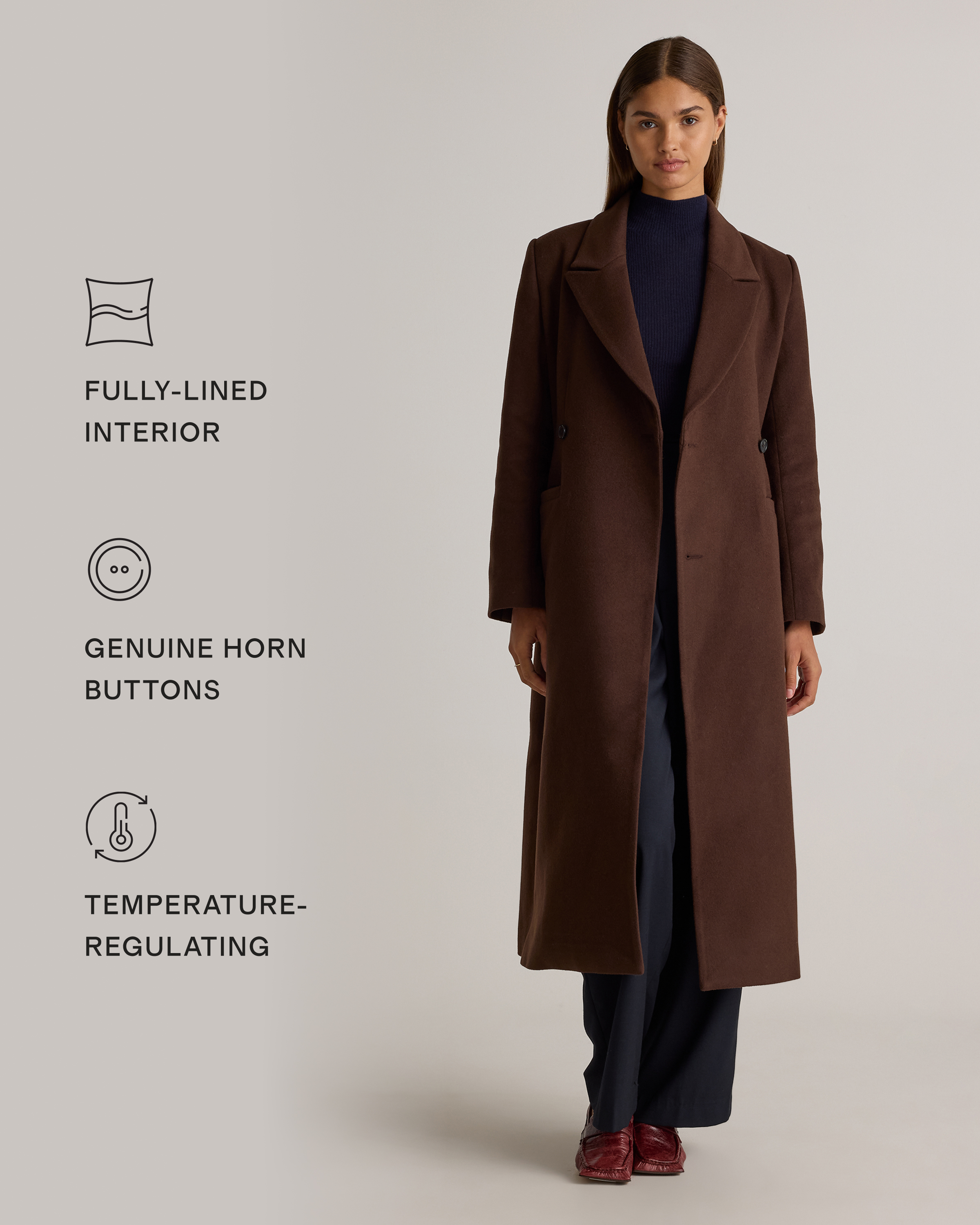 ジャケット・アウター epine volume wool tailored coat epine volume wool tailored coat epine volume wool tailored coat