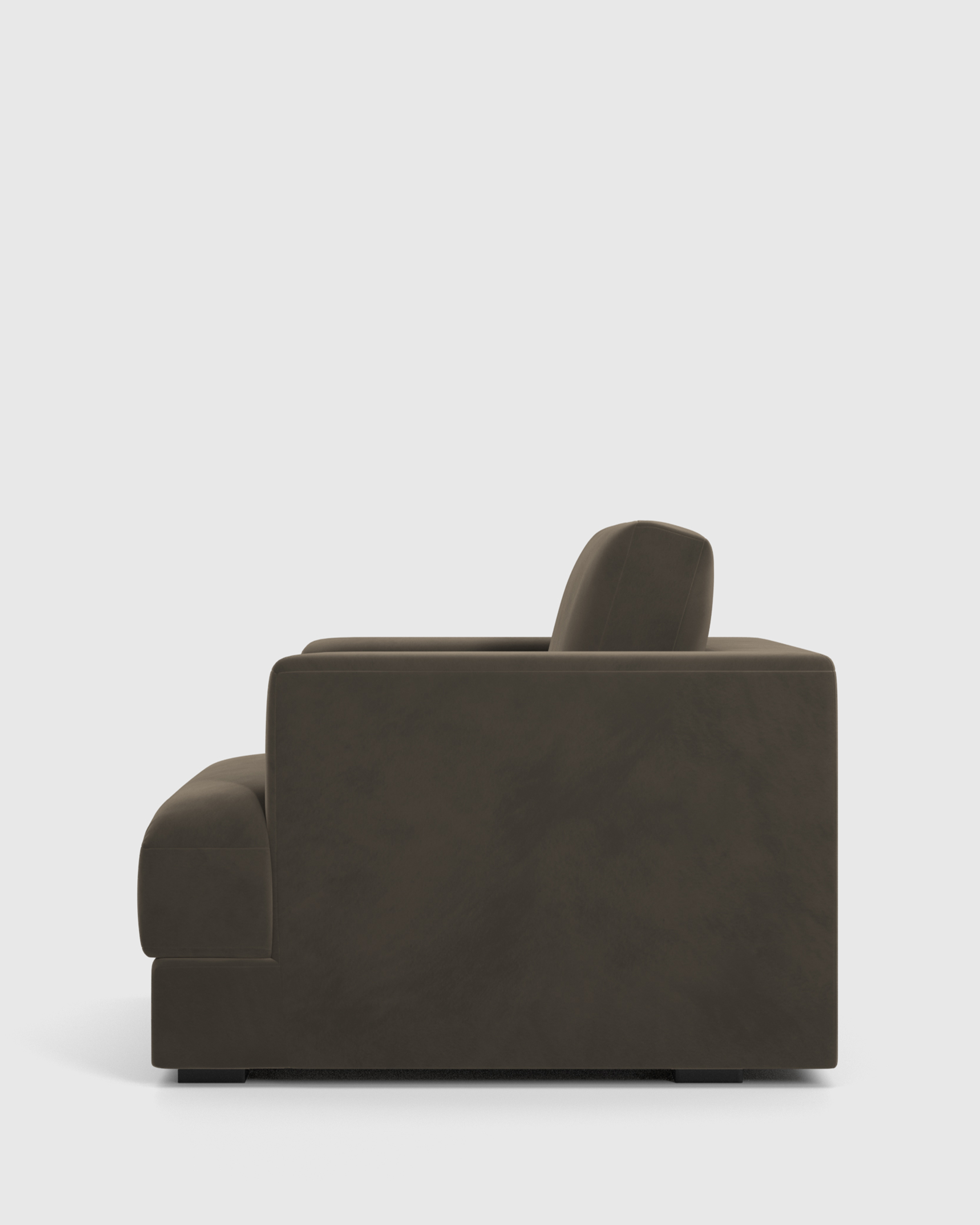 Sierra Performance Velvet Curved Arm Accent Chair - thumbnail 4