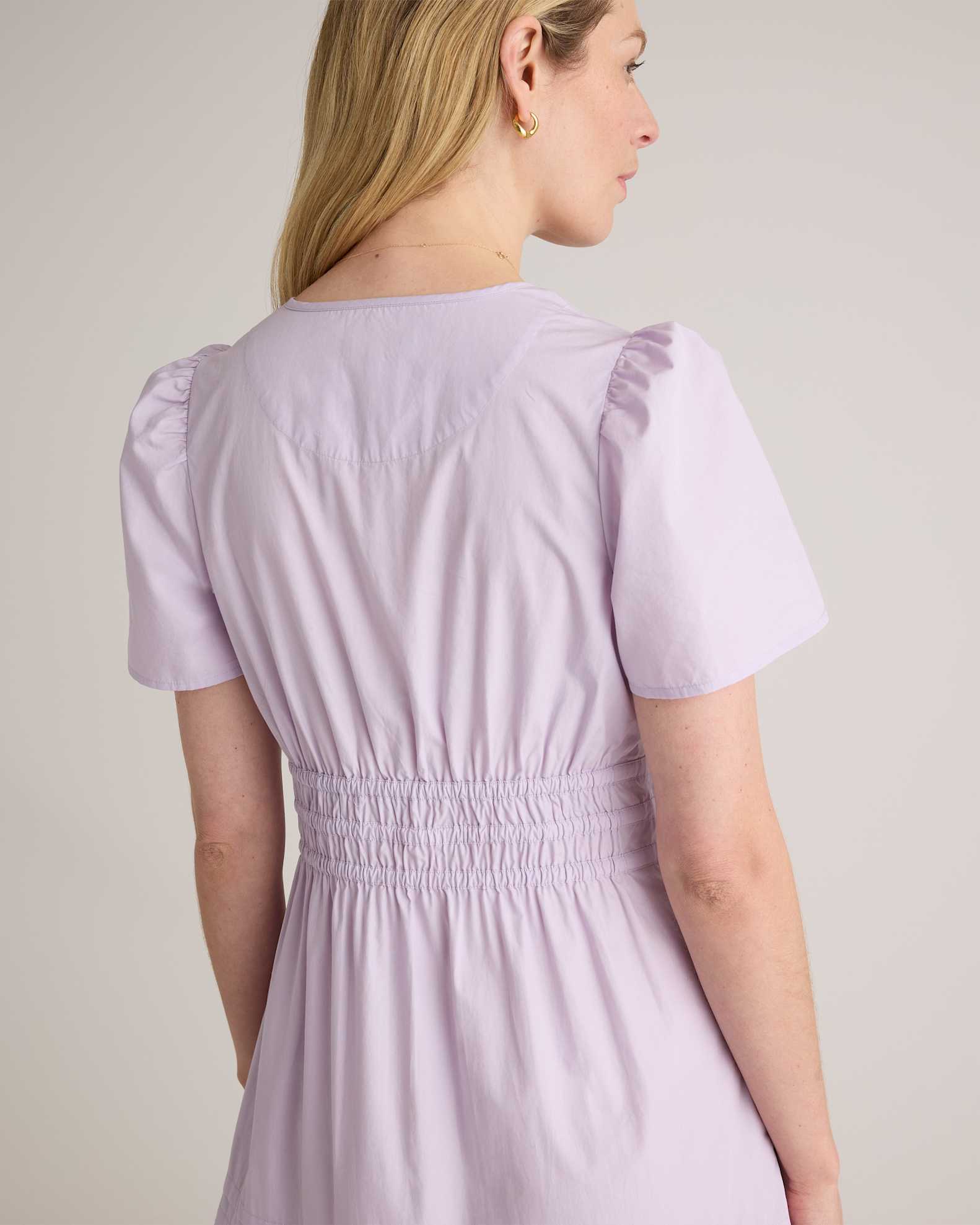 Women's Poplin Tiered Maxi Dress in Pastel Lilac, Size XS, Cotton by Quince Women's Poplin Tiered Maxi Dress in Pastel Lilac, Size XS, Cotton by Quince