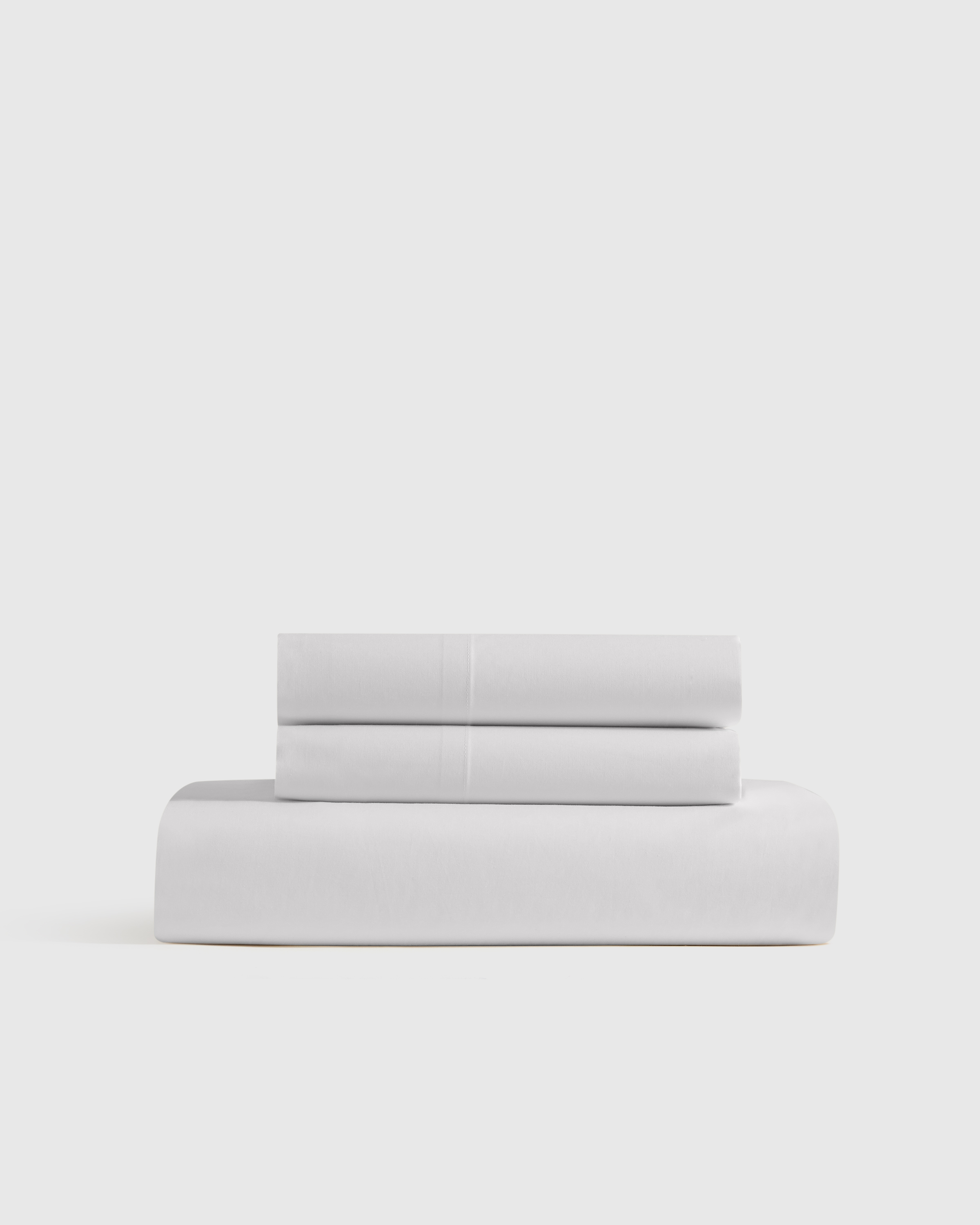 White Classic Organic Percale Fitted Sheet Set