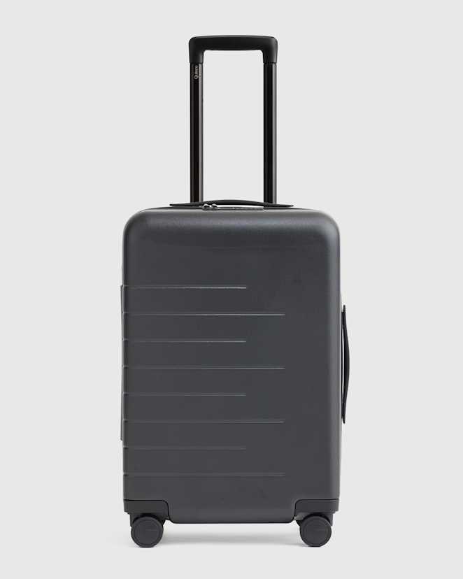 Black Expandable Carry-On Suitcase