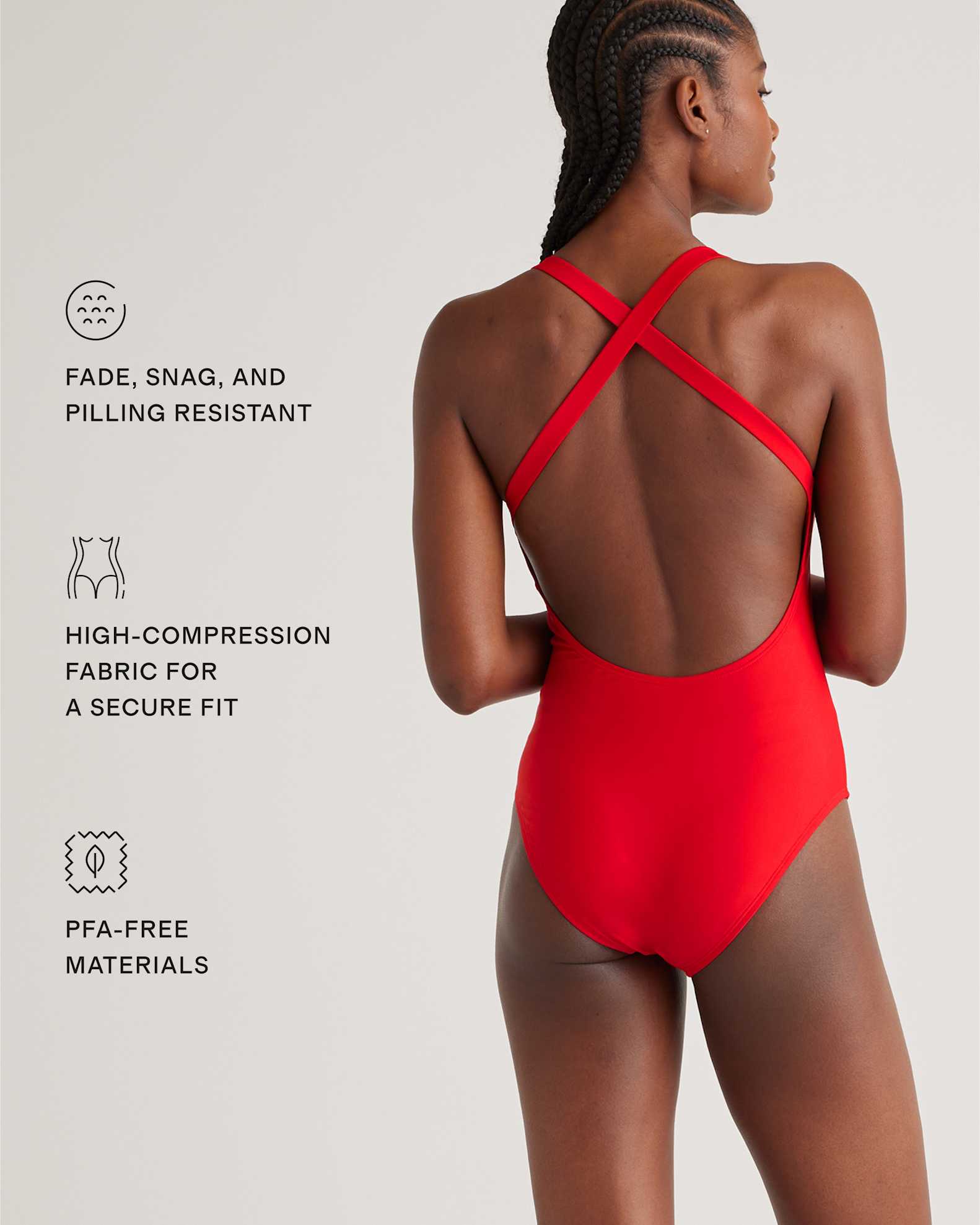 Italian Plunge One-Piece Swimsuit