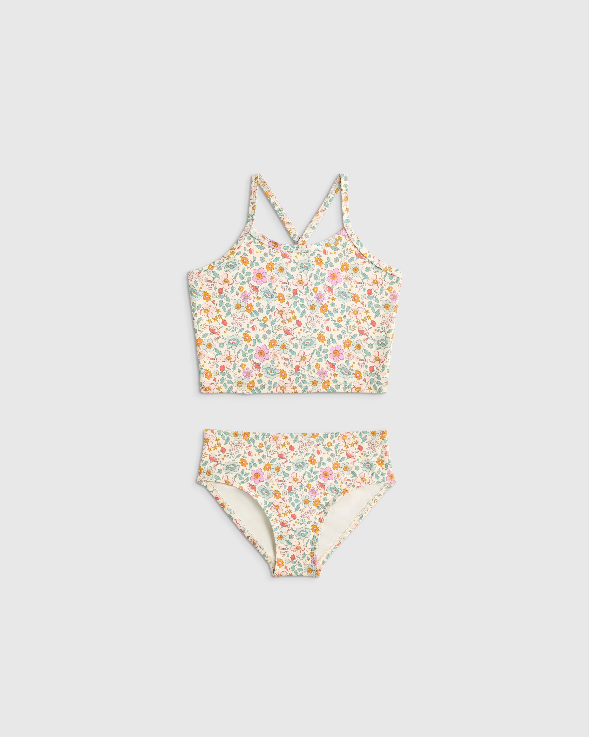 Soft Ditsy Floral Tankini Swimsuit
