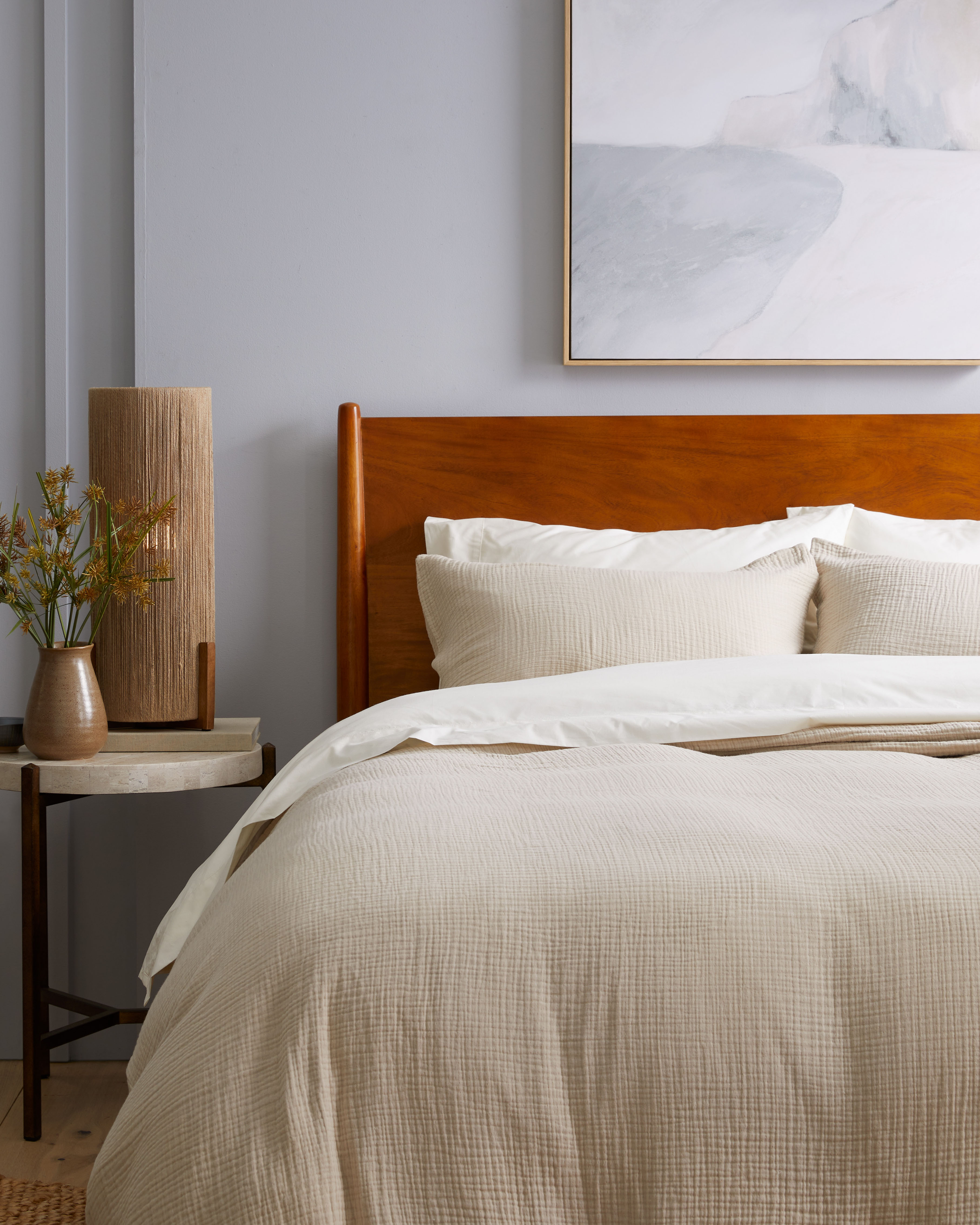 Organic Airy Gauze Duvet Cover Set - Thumbnail 3