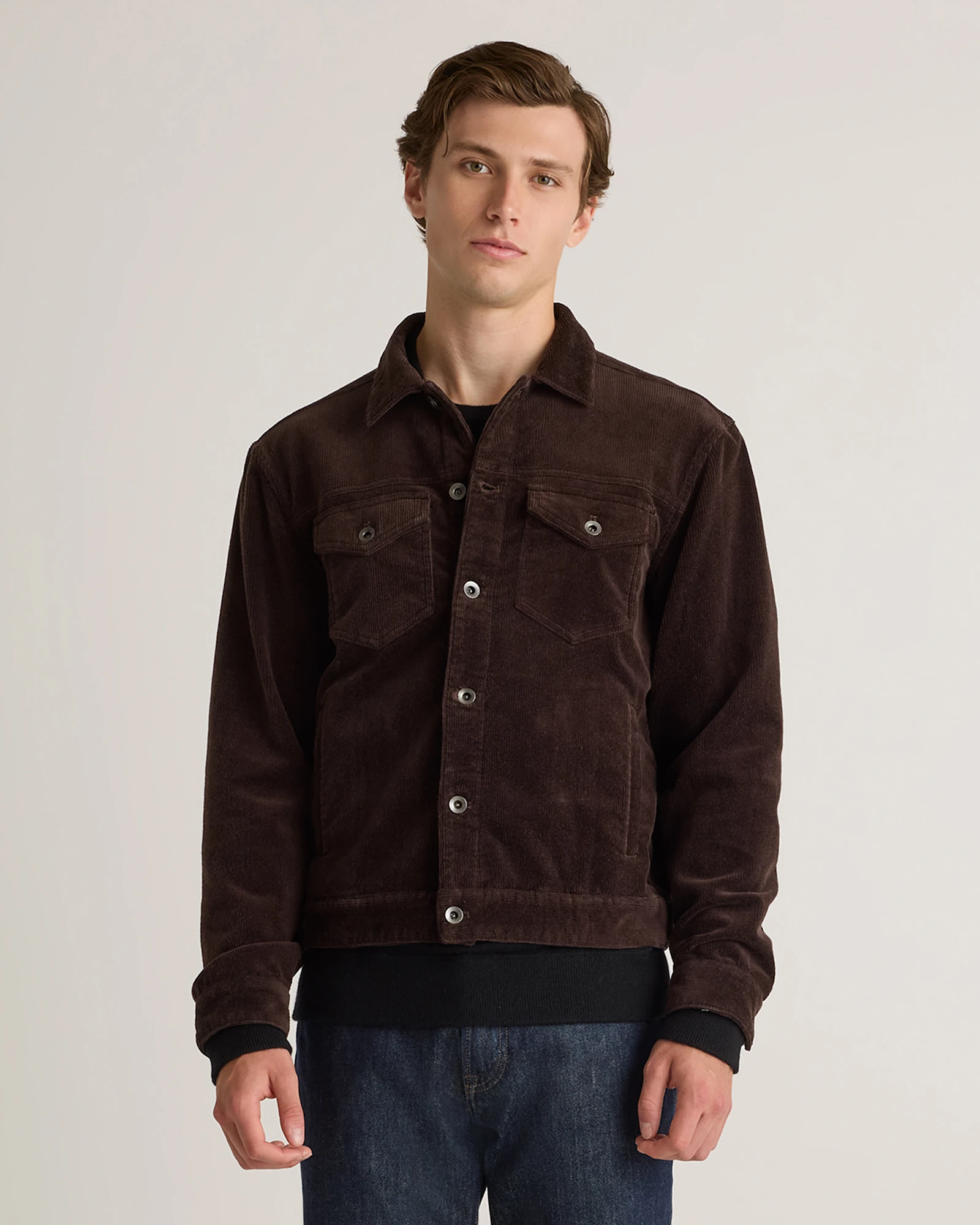 Organic Stretch Corduroy Trucker Jacket