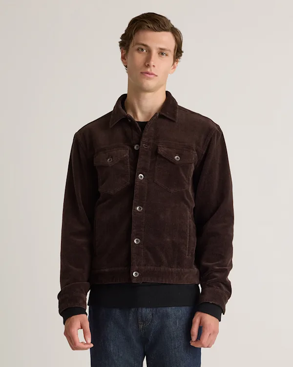 Organic Stretch Corduroy Trucker Jacket