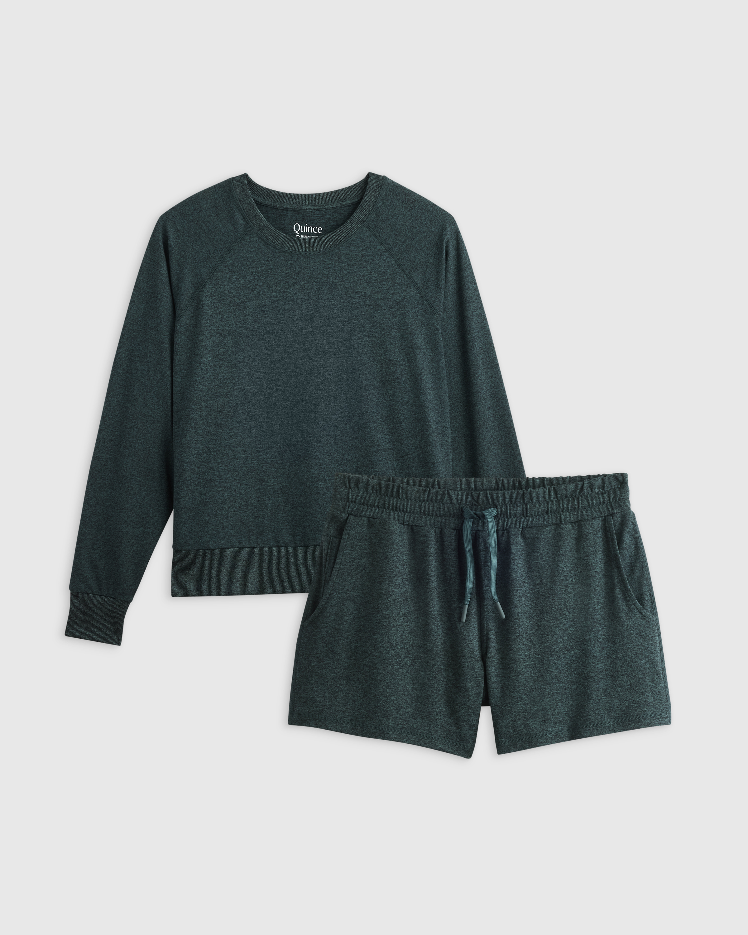 Heather Green Flowknit Everyday Set