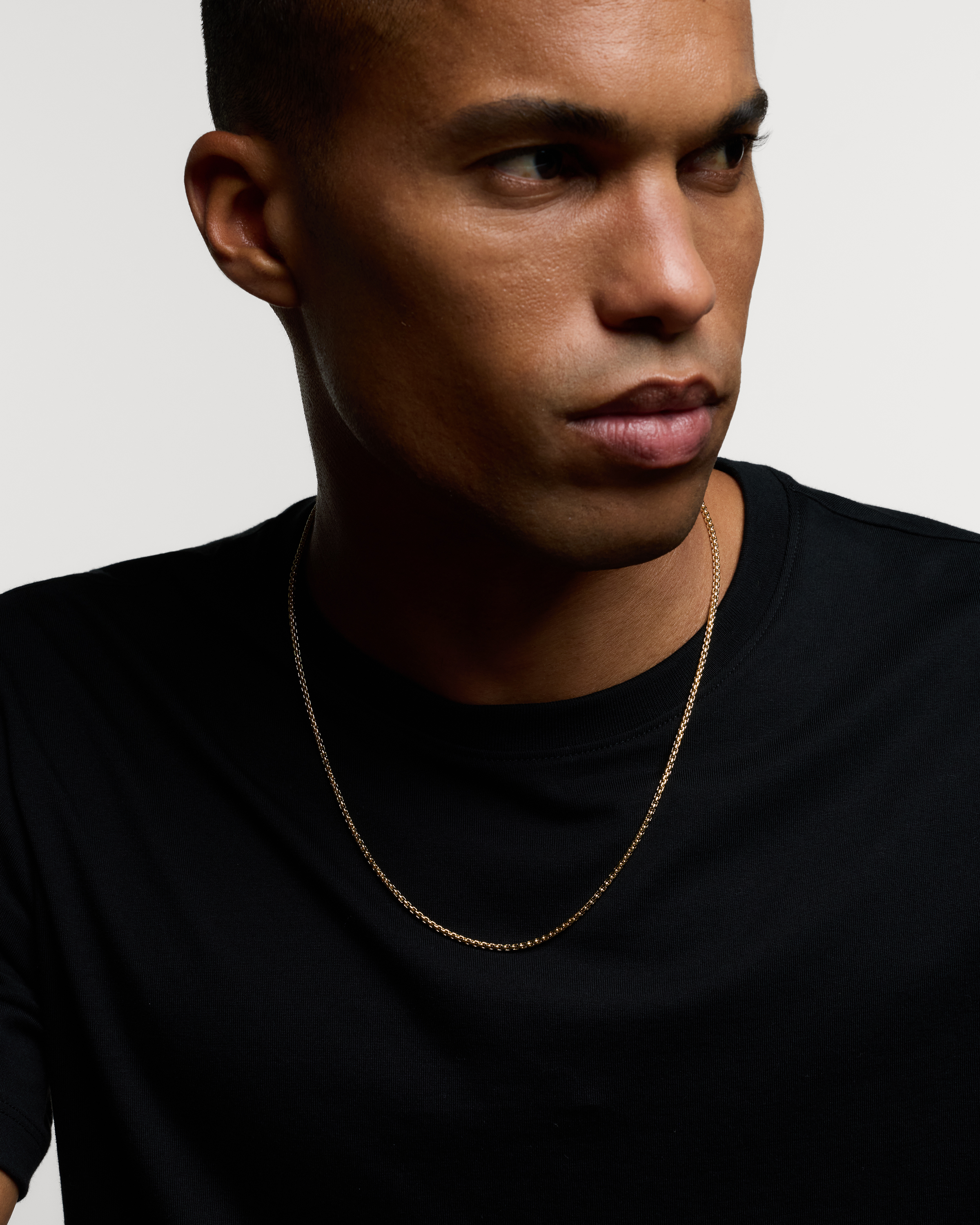 Box Chain Necklace in Gold Vermeil