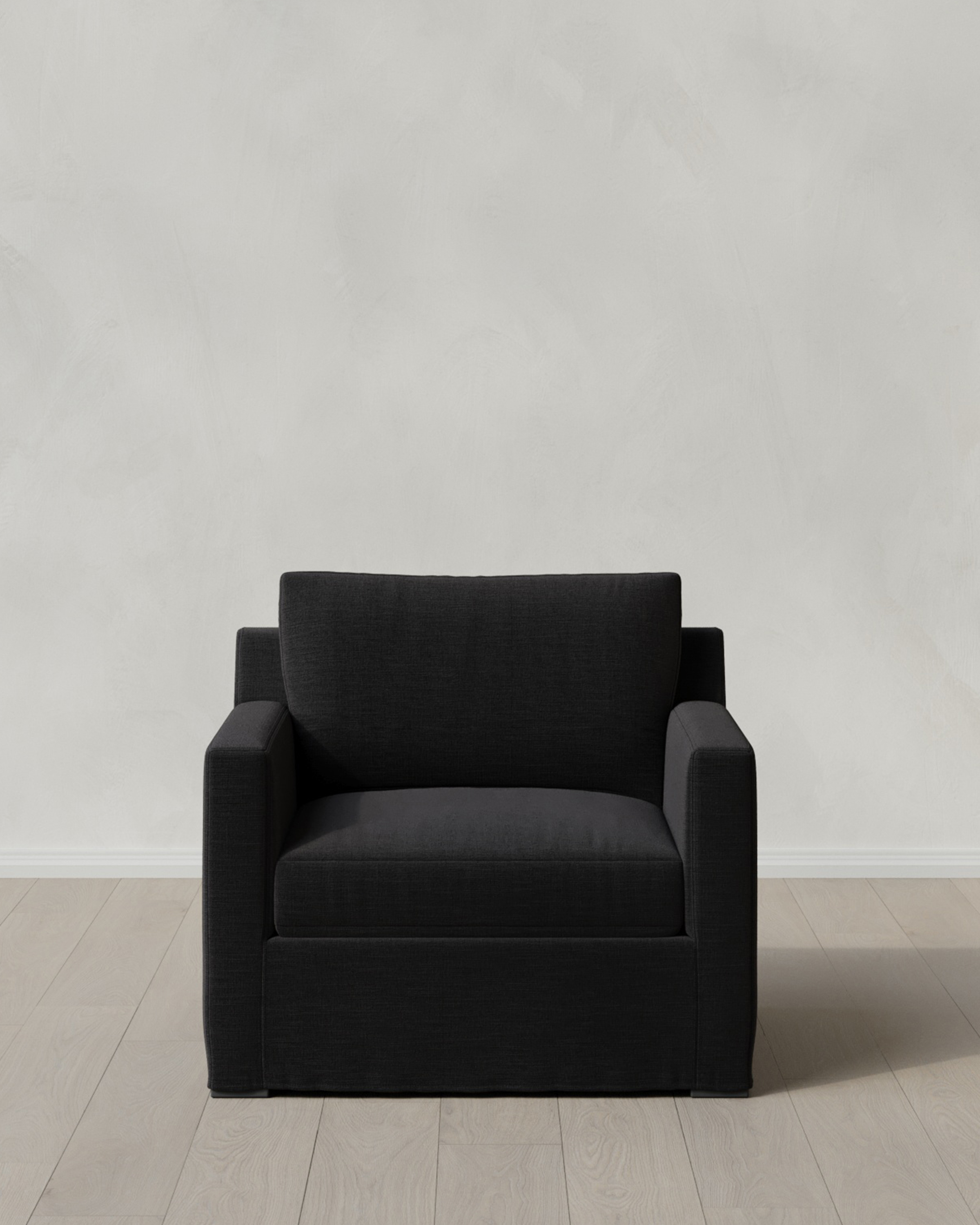 Onyx Ellery Slipcover Chair in Performance Linen