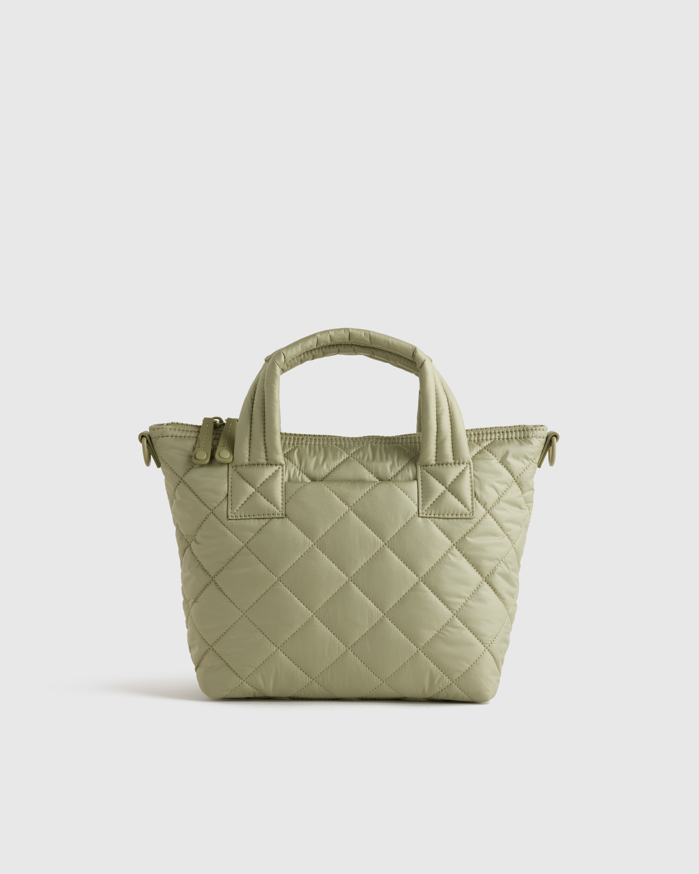 Tea Green Transit Quilted Small Crossbody Tote