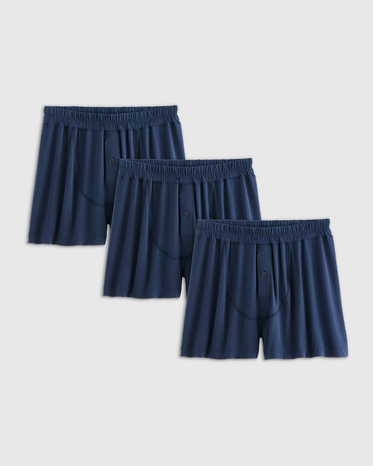 Micromodal Stretch Boxer Short (3-Pack) in Navy