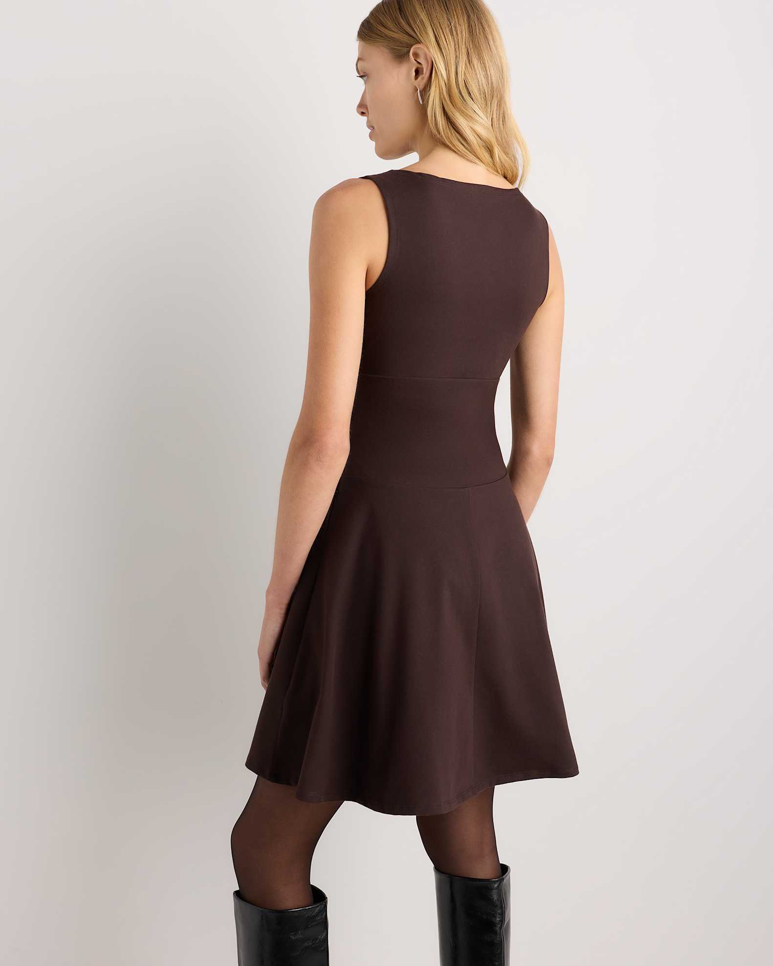 Organic Stretch Jersey Drop Waist Mini Dress Organic Stretch Jersey Drop Waist Mini Dress