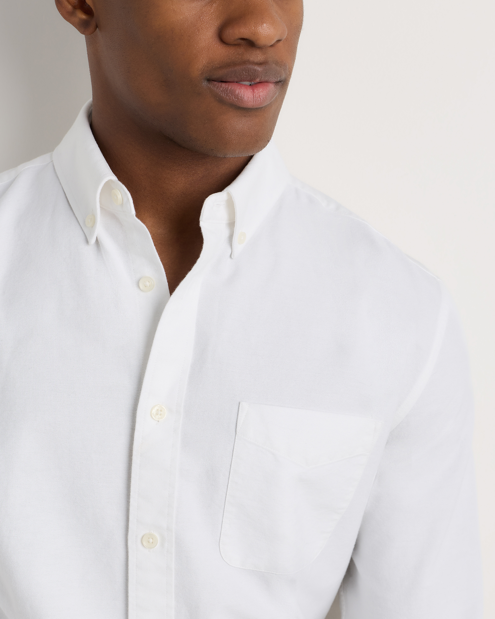 100% Organic Cotton Oxford Shirt in White