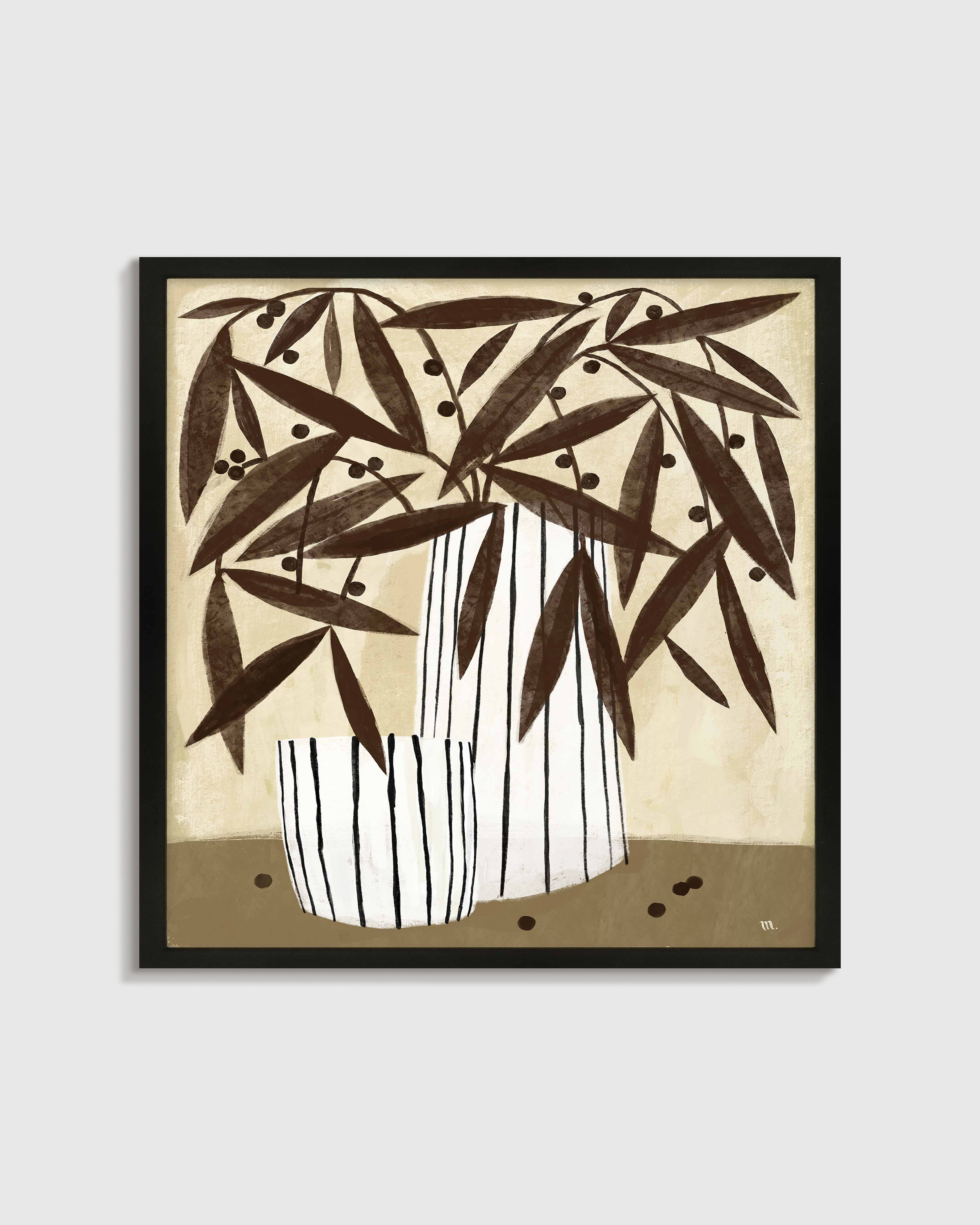 Black Tuscan Floral by Marco Marella