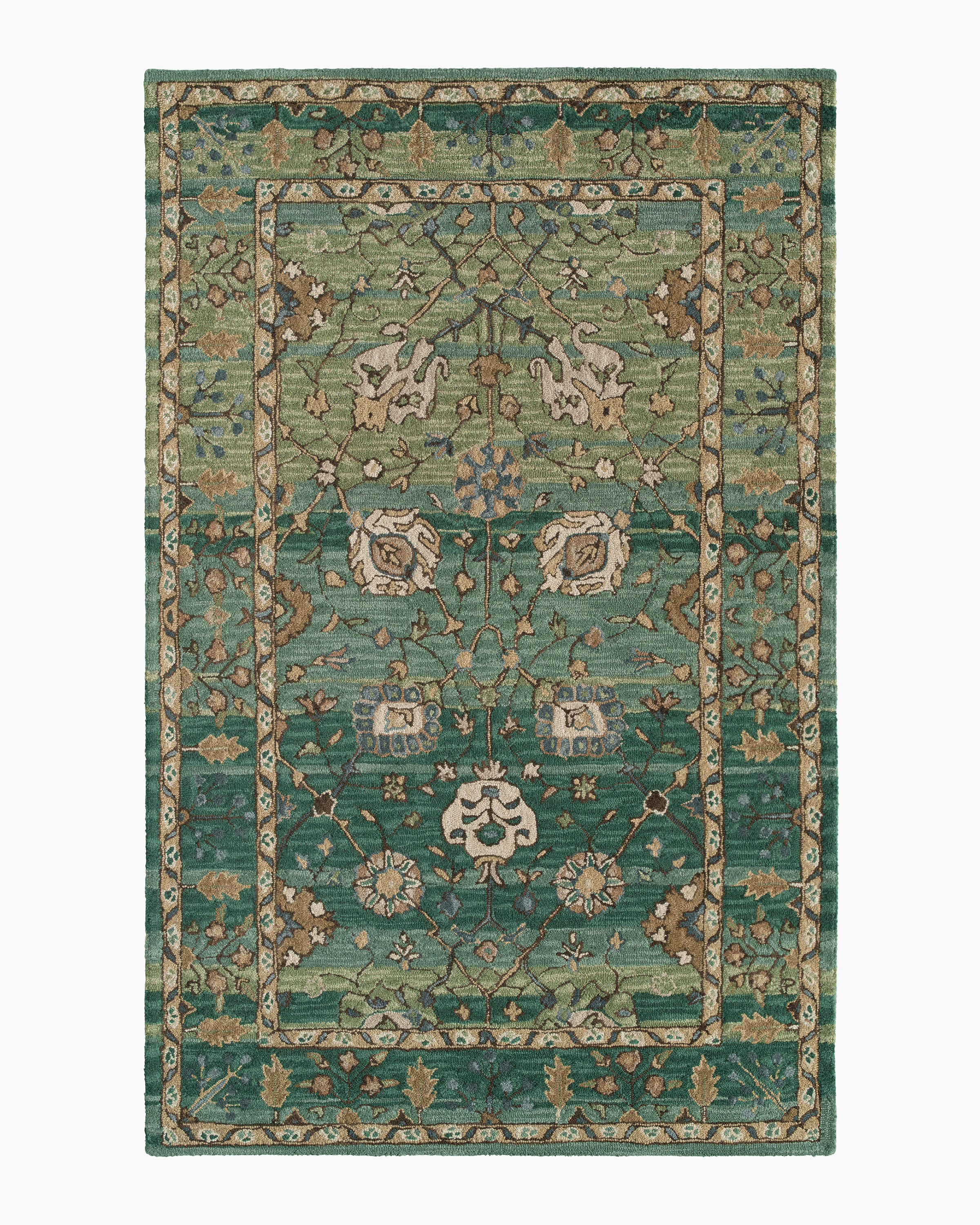 Green Aden Wool Rug