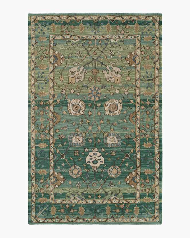 Green Aden Wool Rug