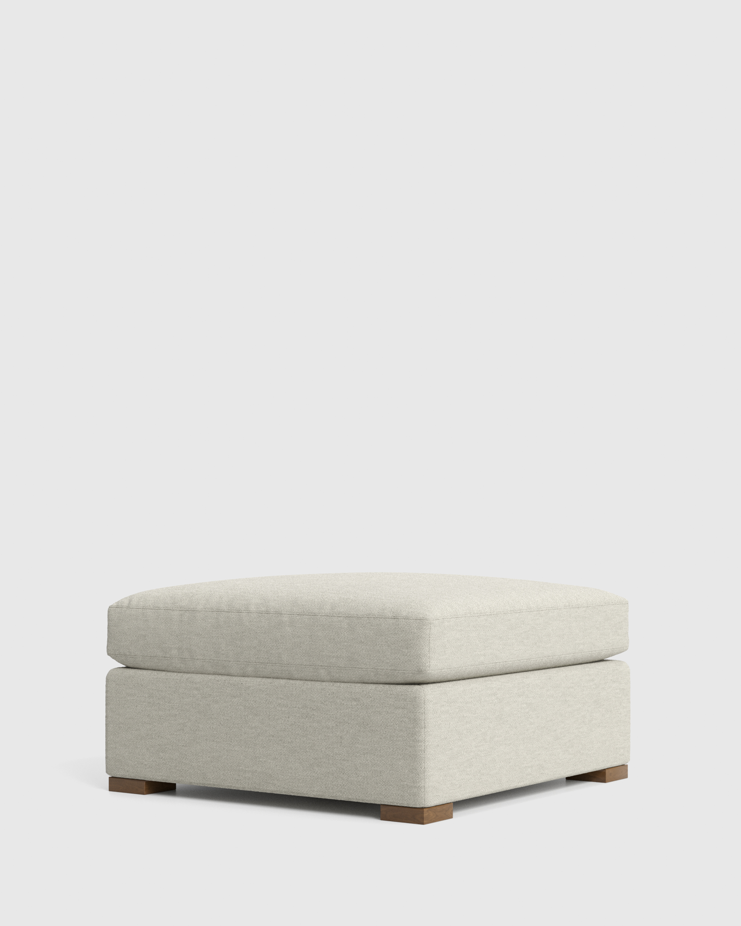 Hollis Slope Arm Ottoman in Performance Basketweave - thumbnail 3
