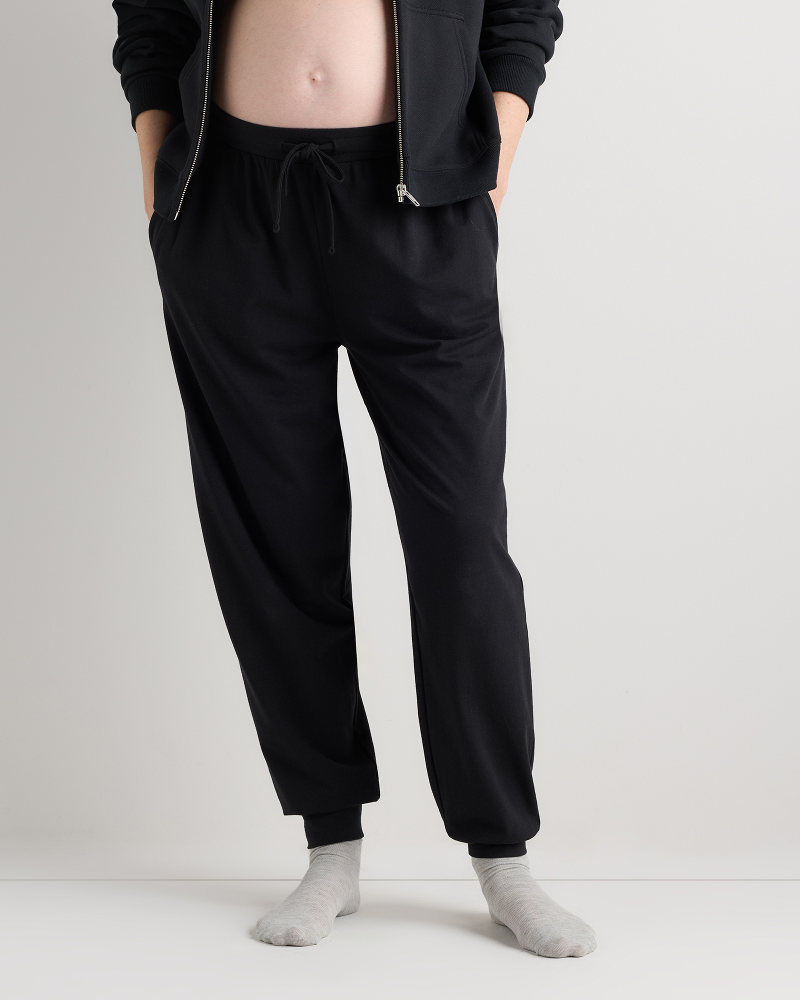 Bold Black Dream Lounge Maternity Jogger