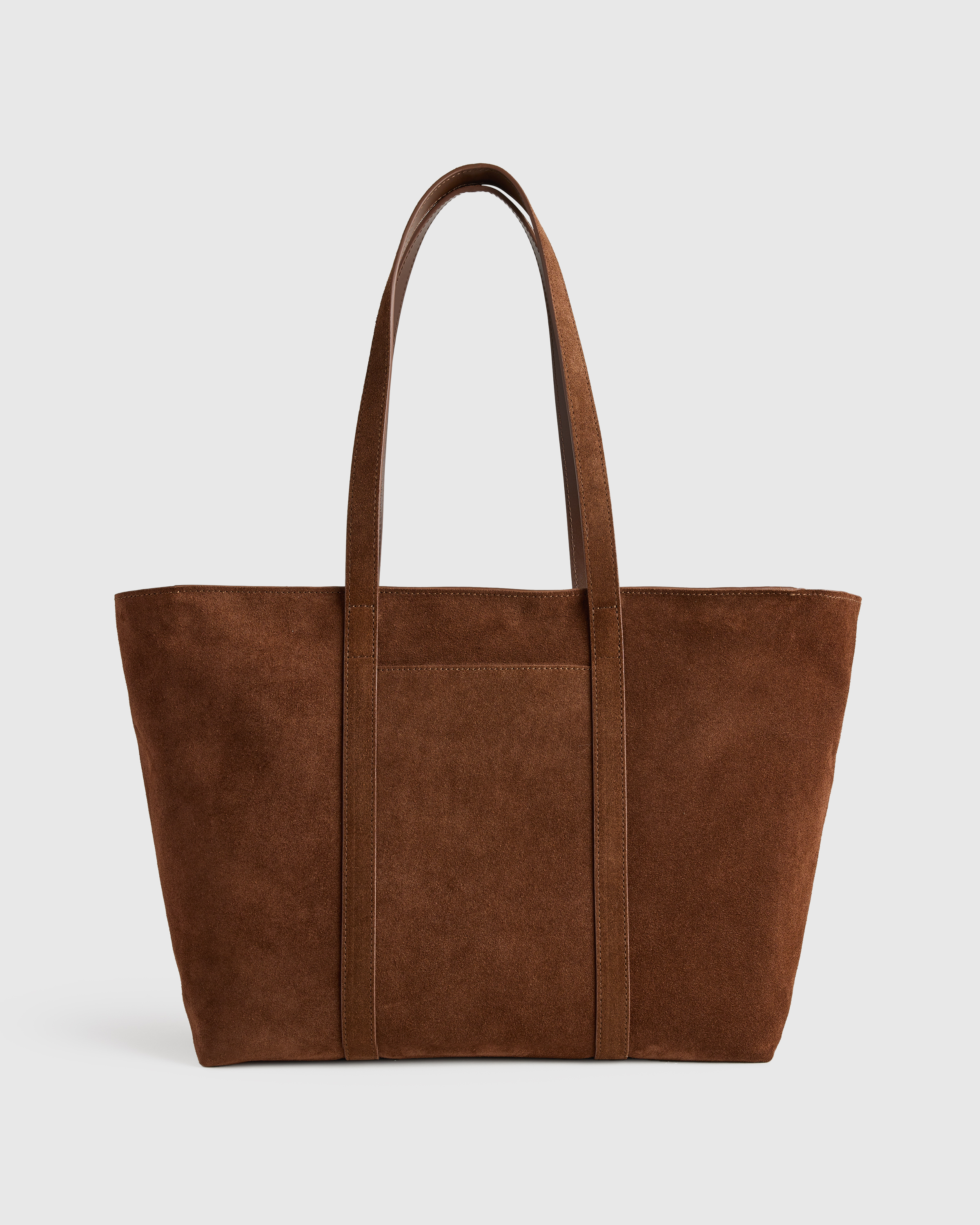 Chocolate Italian Suede Everyday Tote