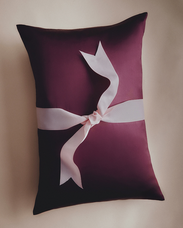 Plum 100% Mulberry Silk Pillowcase