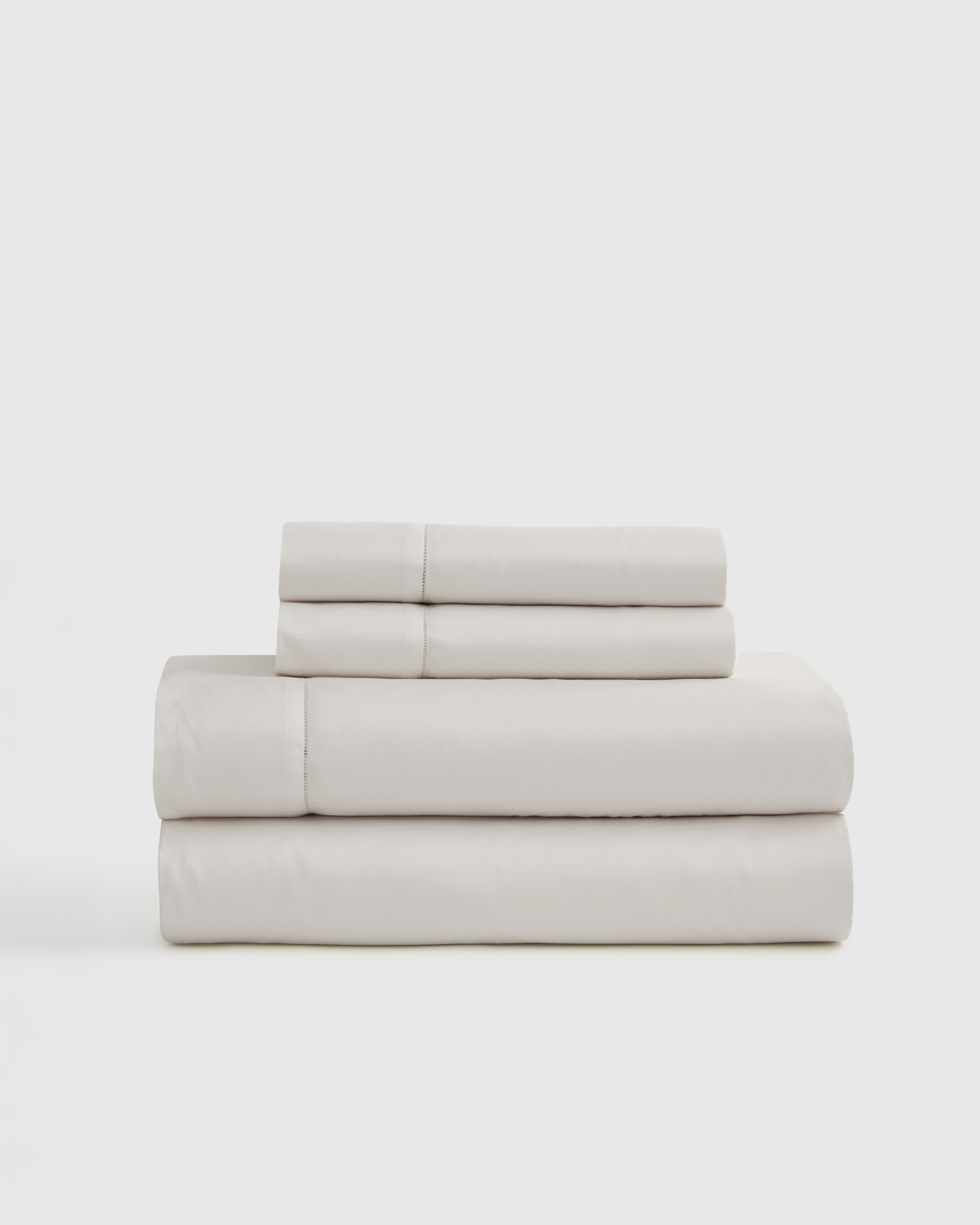 Signature Giza Cotton Sateen Sheet Set, King, Light Grey