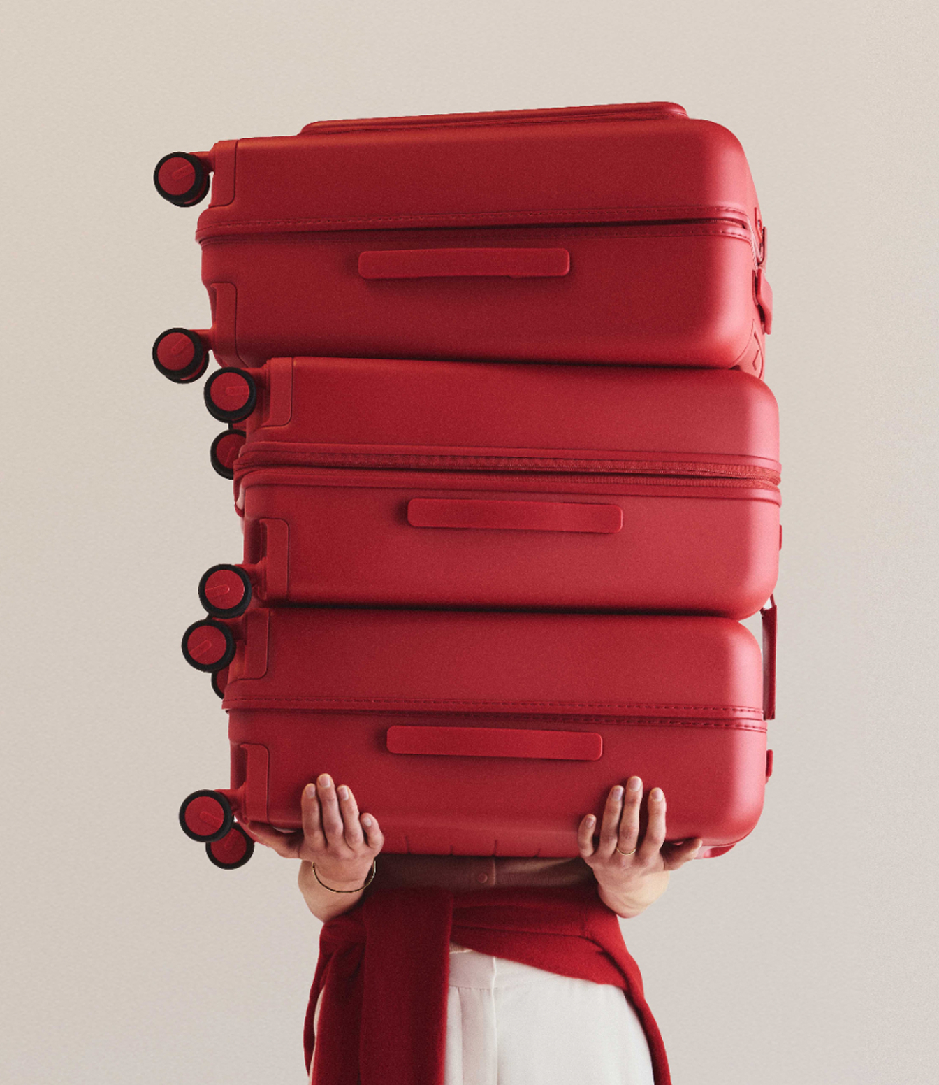 Venetian red limited edition luggage