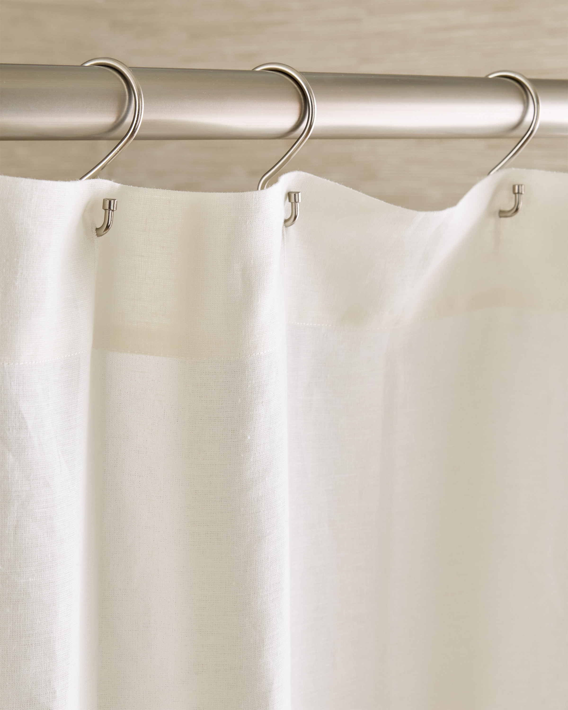 Quince European Linen Shower Curtain - Thumbnail 3