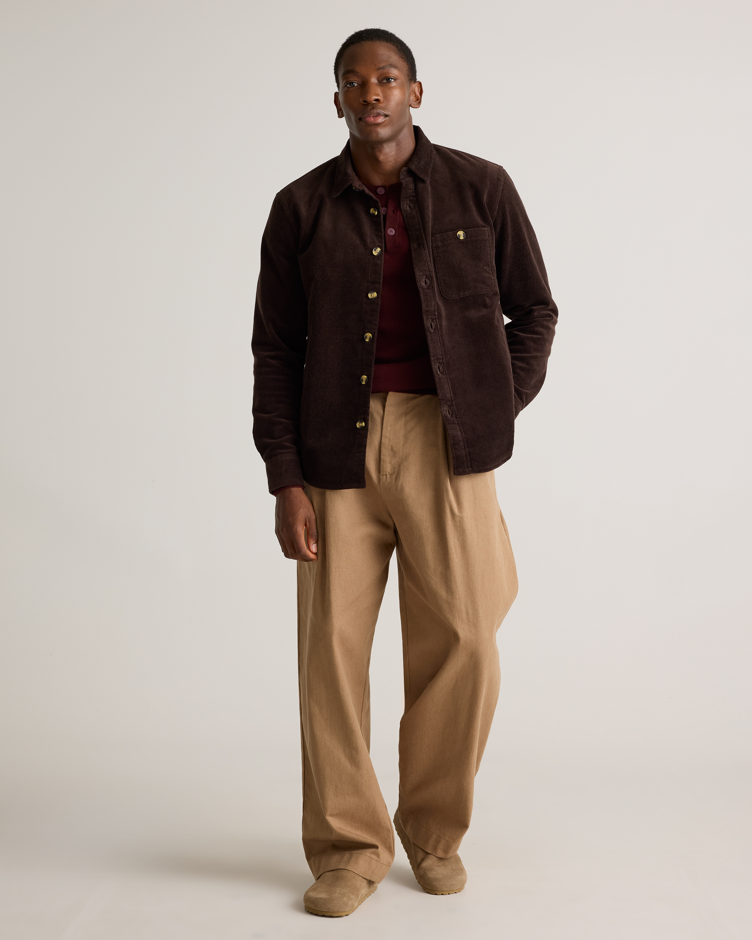 Organic Stretch Corduroy Overshirt