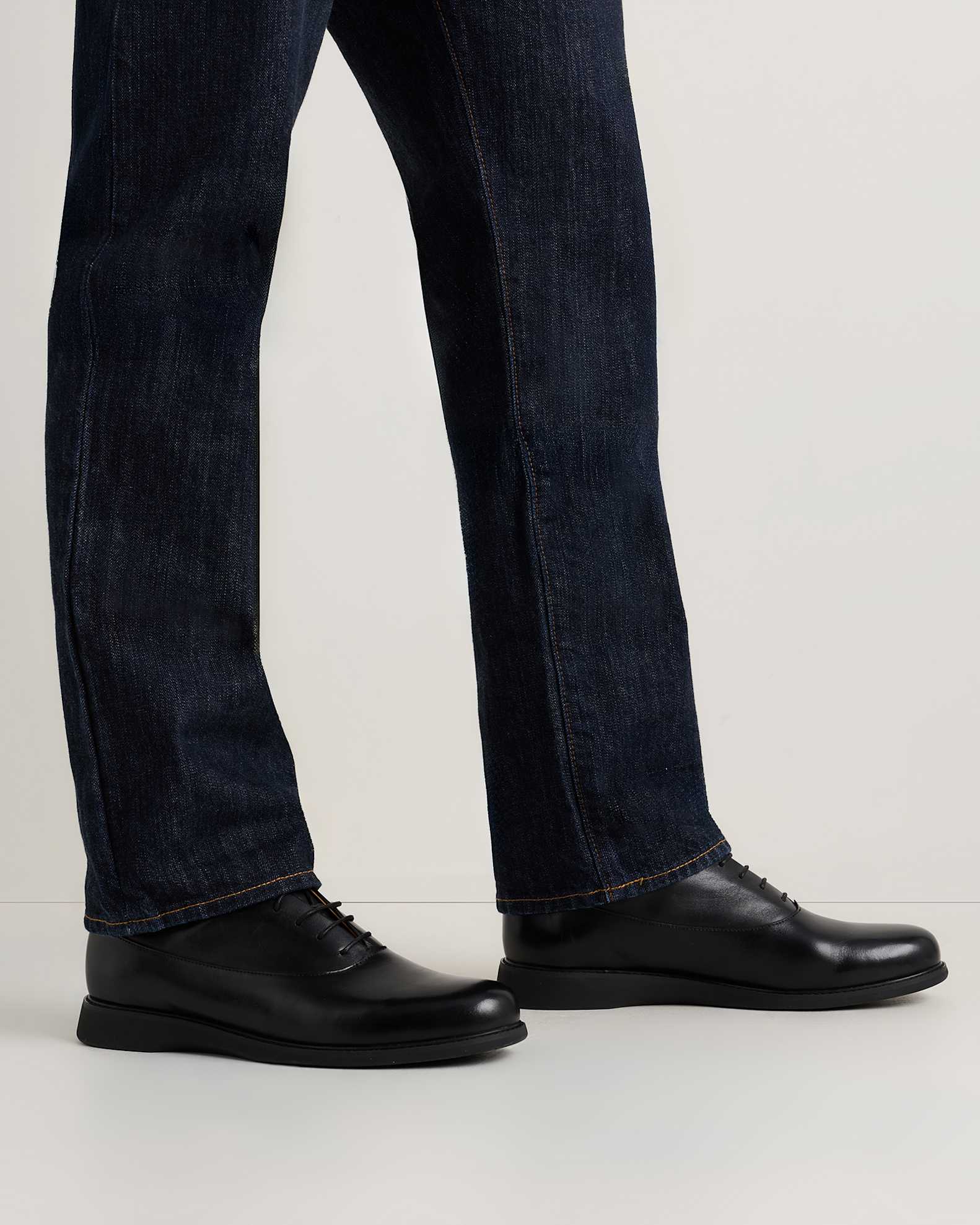 Men's Hybrid Crafted Leather Oxford in Black, Size 8.5, Italian Leather by Quince Men's Hybrid Crafted Leather Oxford in Black, Size 8.5, Italian Leather by Quince