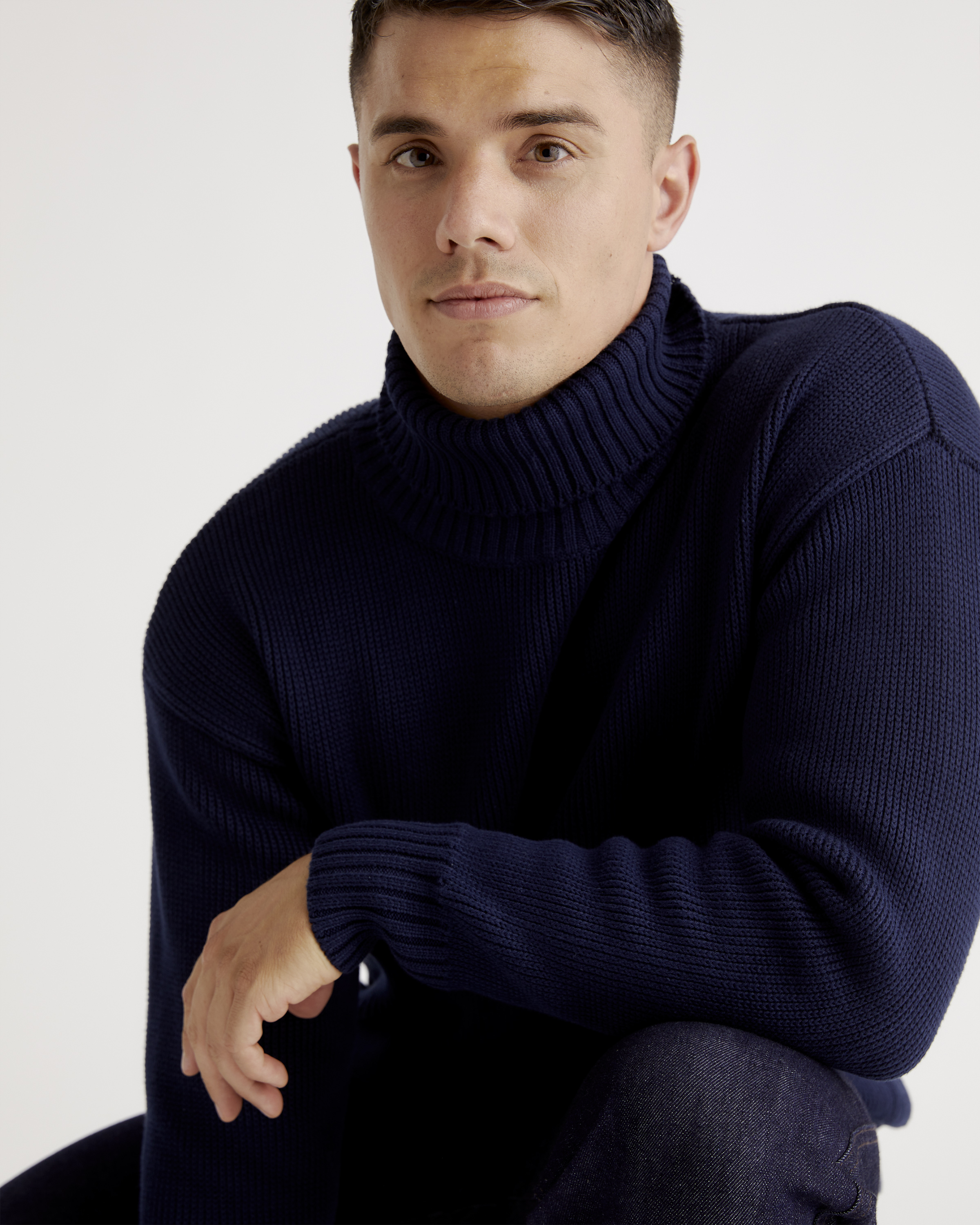 100% Organic Cotton Turtleneck Sweater