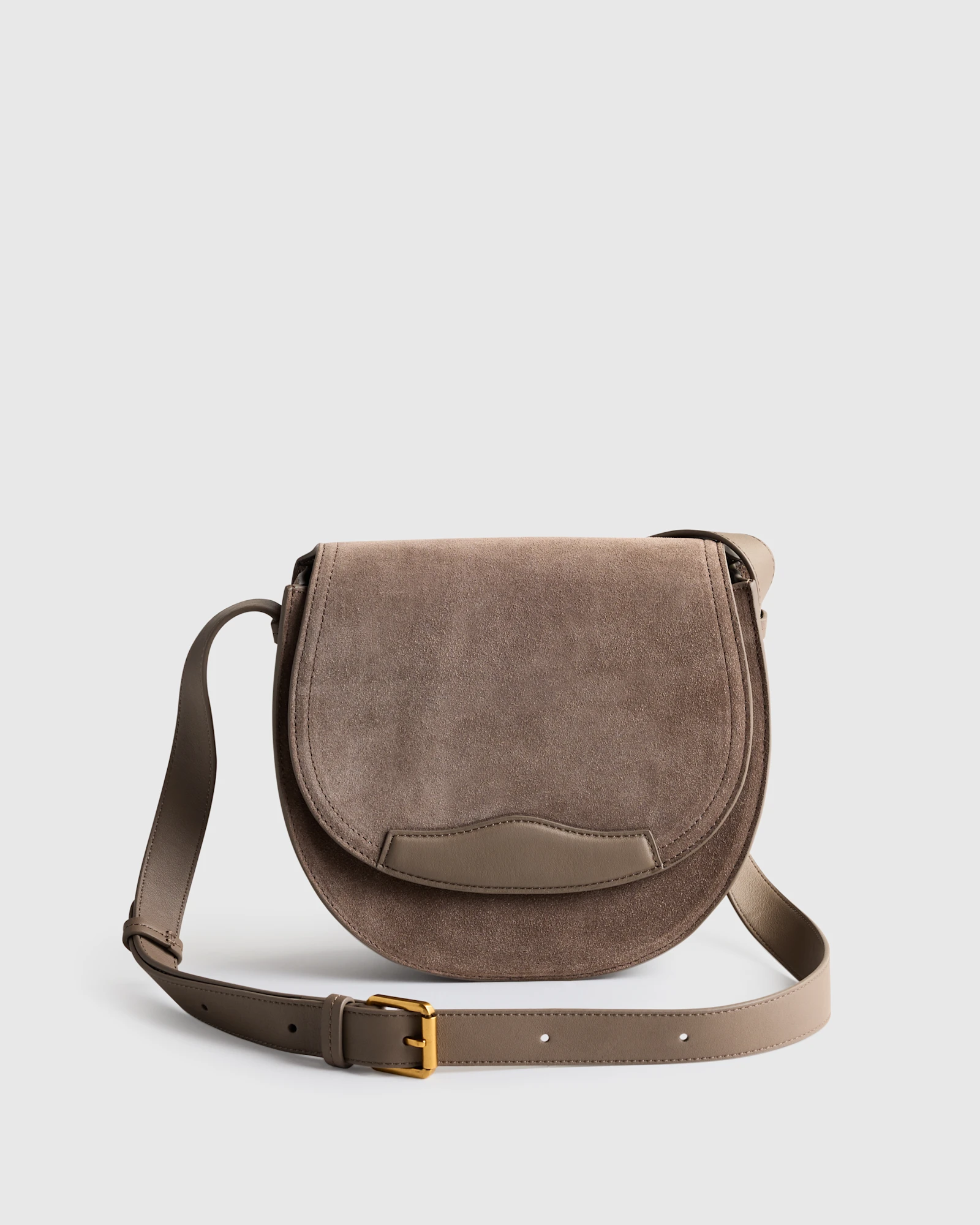 Isadora Suede Saddle Bag