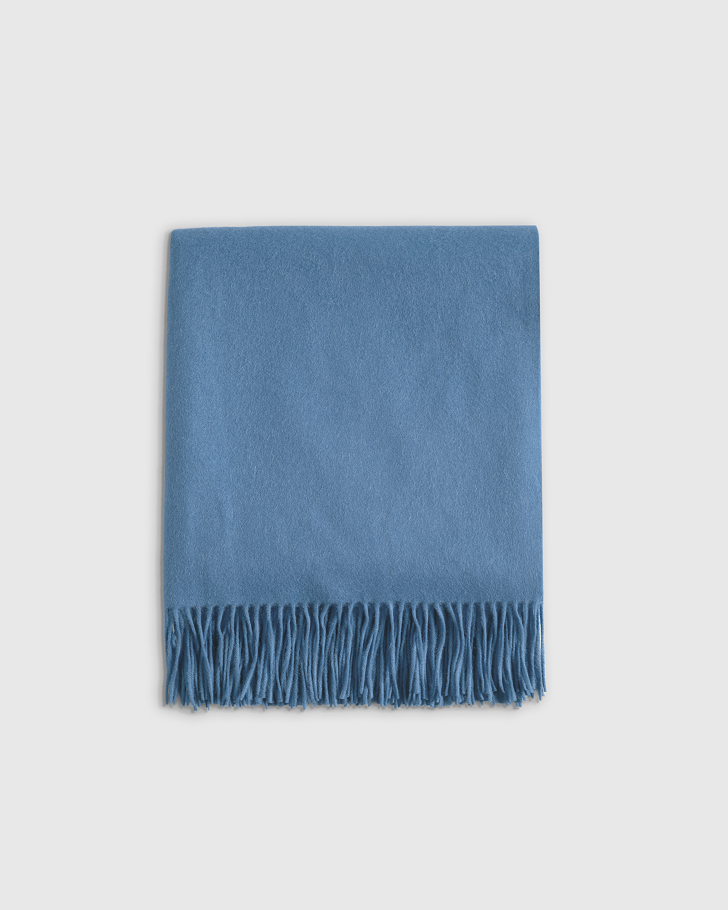 Sky Blue Mongolian Cashmere Throw