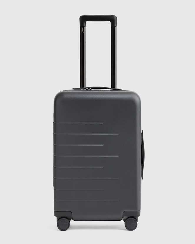 Black Expandable Small Carry-On Suitcase