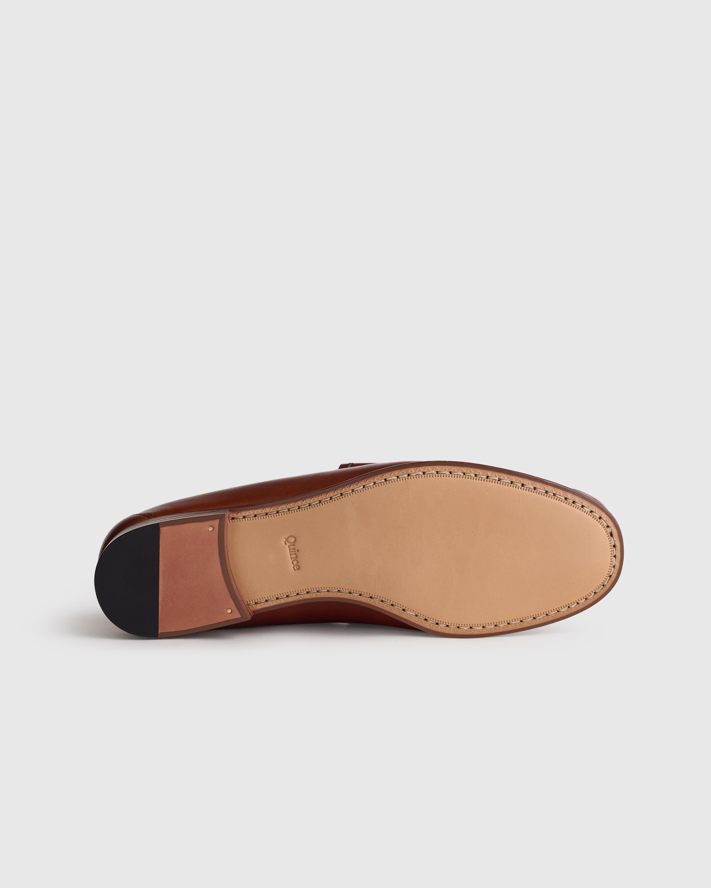Quince Men Calfskin Leather Horsebit Loafer Brown Shoes 11 Calfskin Leather Horsebit Loafer in Brandy main image 3