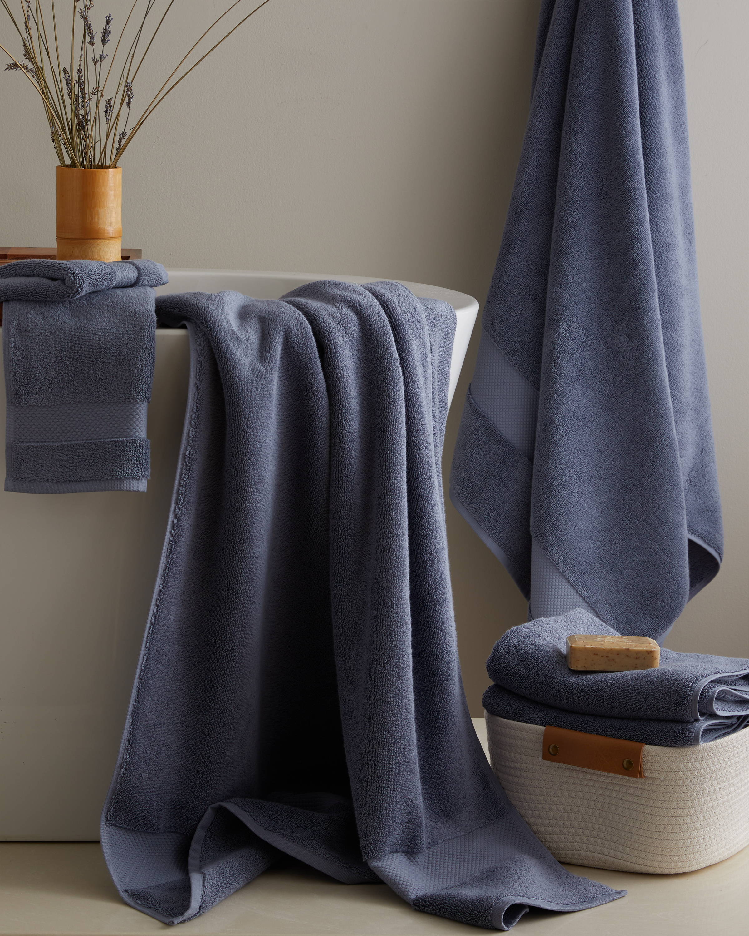 Turkish Ultra Plush Bath Towel Bundle - Mineral