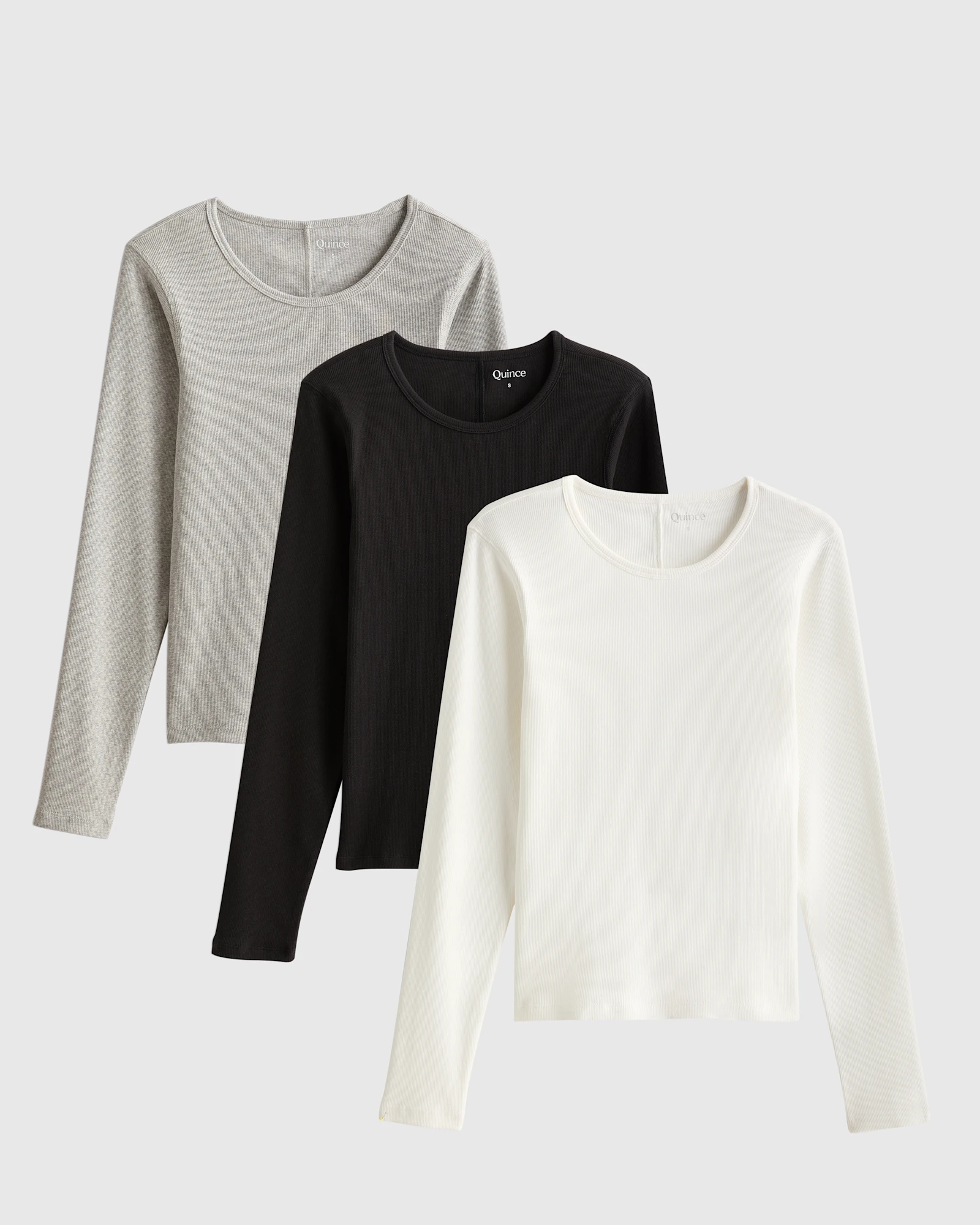 Organic Cotton Micro-Rib Long Sleeve Tee 3-Pack