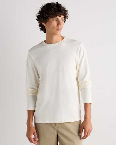 100% Organic Cotton Slub Long Sleeve Tee