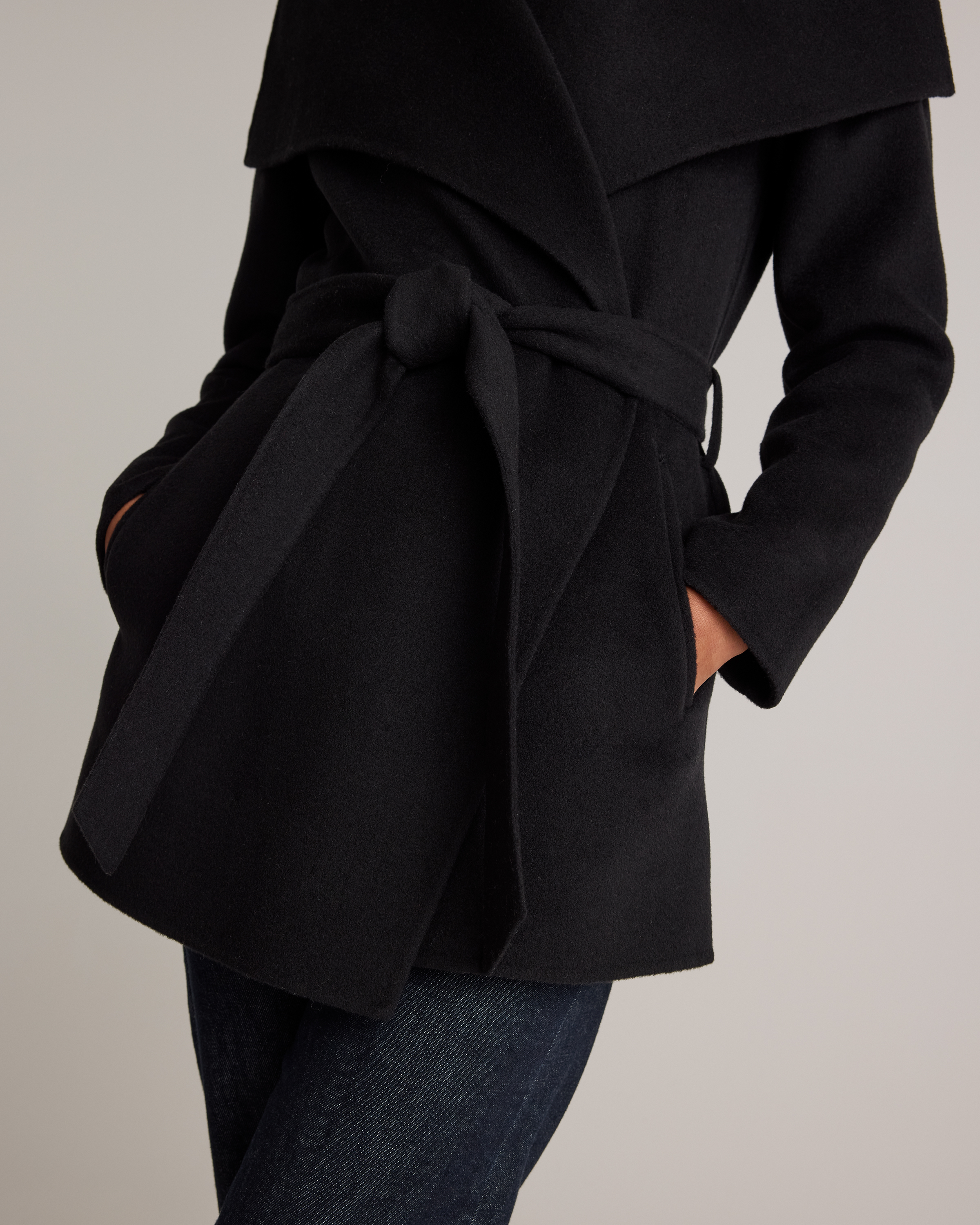 ENFOLD【FLAT-COLLAR SILHOUETTE COAT】 ENFOLD Flat Collar Silhouette Coat