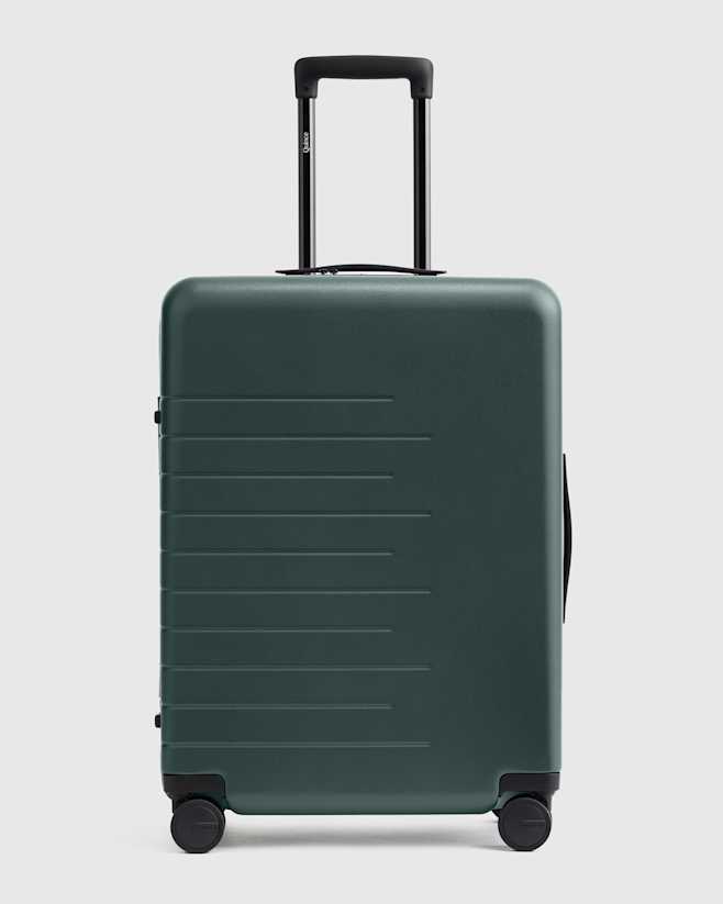 Dark Green Expandable Medium Check-In Suitcase