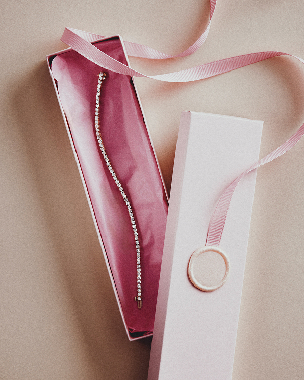 Yellow Gold 14K Gold Lab Grown Diamond Tennis Bracelet