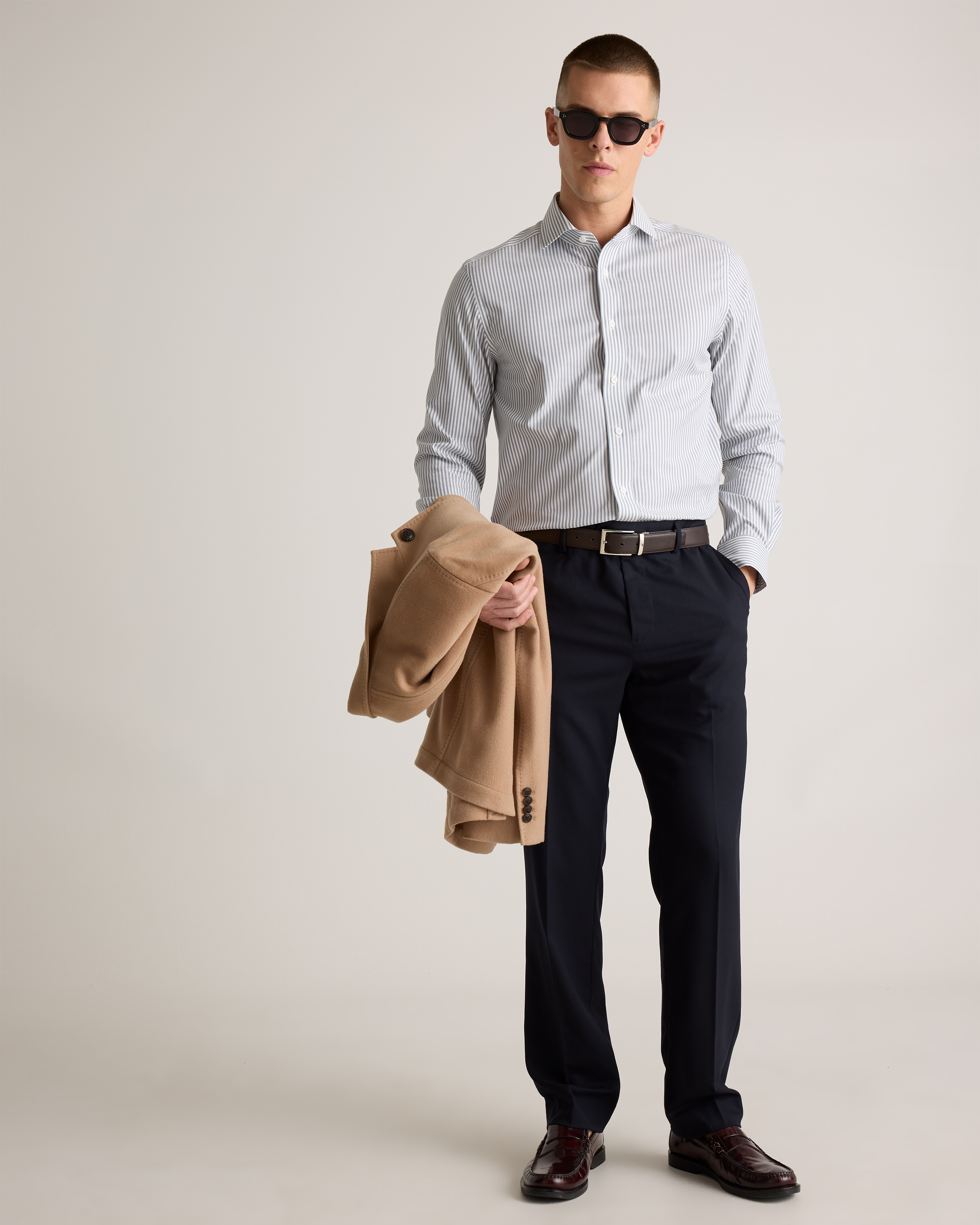 cotton dress shirt mens White Twill Natural Stretch dress clothes J.Crew Men's Ludlow Premium fine